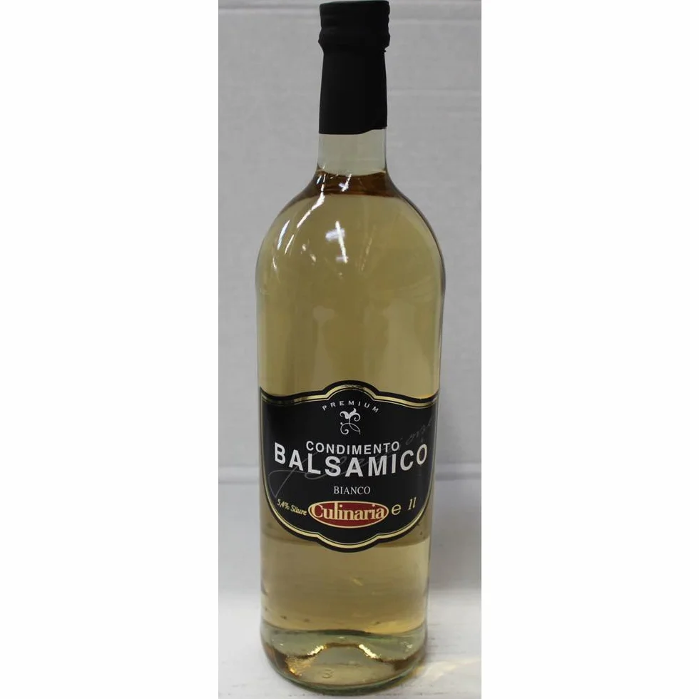 Culinaria Condimento Balsamico Bianco Premium - Vinagre de vino (botella de 1 litro)