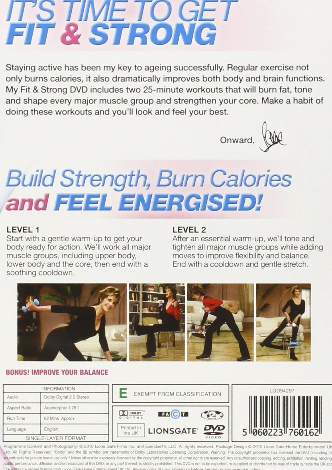 Jane Fonda: Prime Time Fit & Strong [DVD]