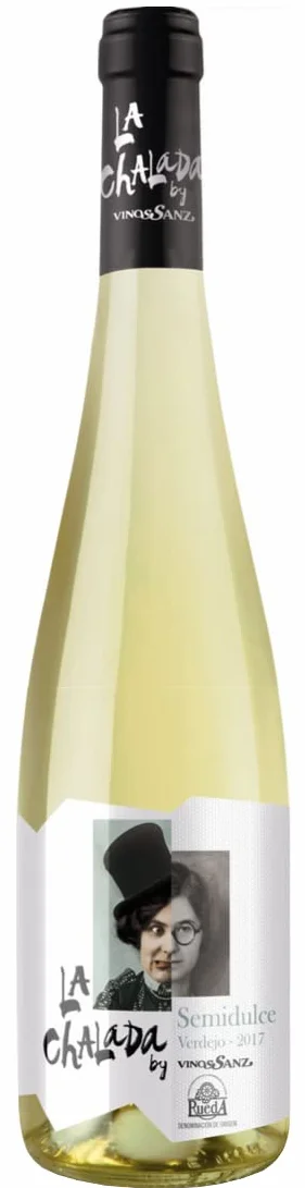 la Chalada 2022 - Vino Blanco Semidulce sin Crianza Monovariental de 100% Verdejo - Vinos Sanz Rueda -Ideal para Postre - Pack 6 Botellas 750cl