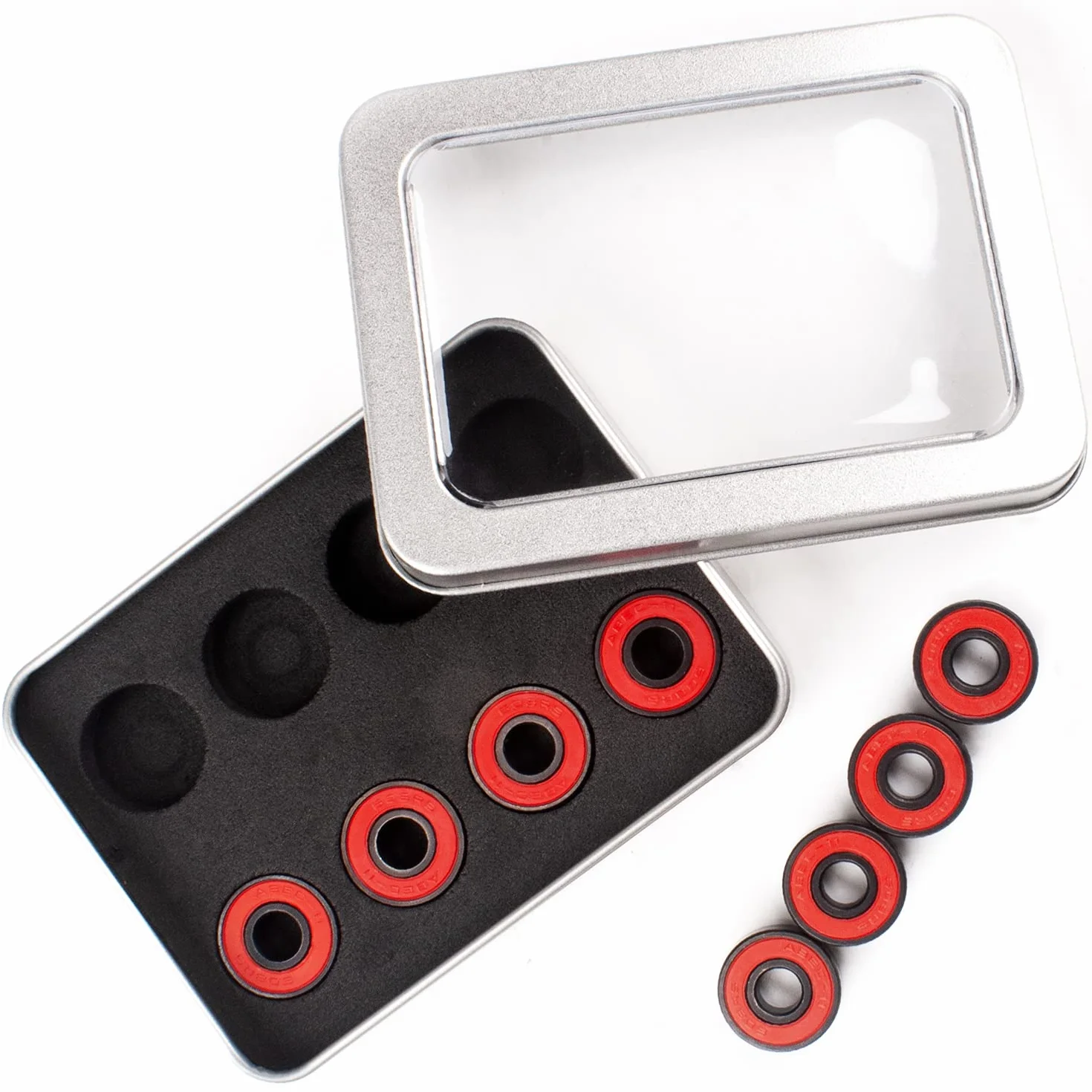 Senston Rodamientos de Bolas ABEC-11 608 RS 8 Piezas para Monopatín Velocidad