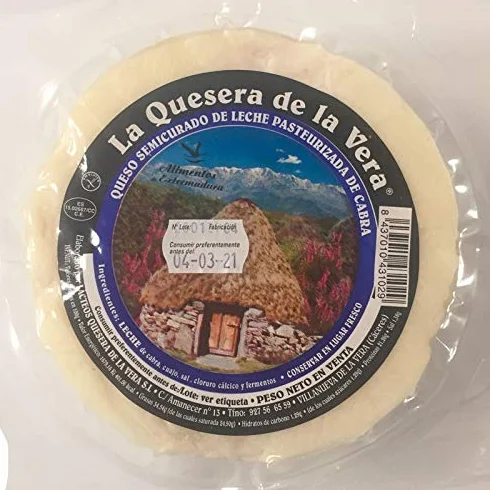 La Quesera de la Vera Queso de cabra al natural semicurado extremeño 650 gr