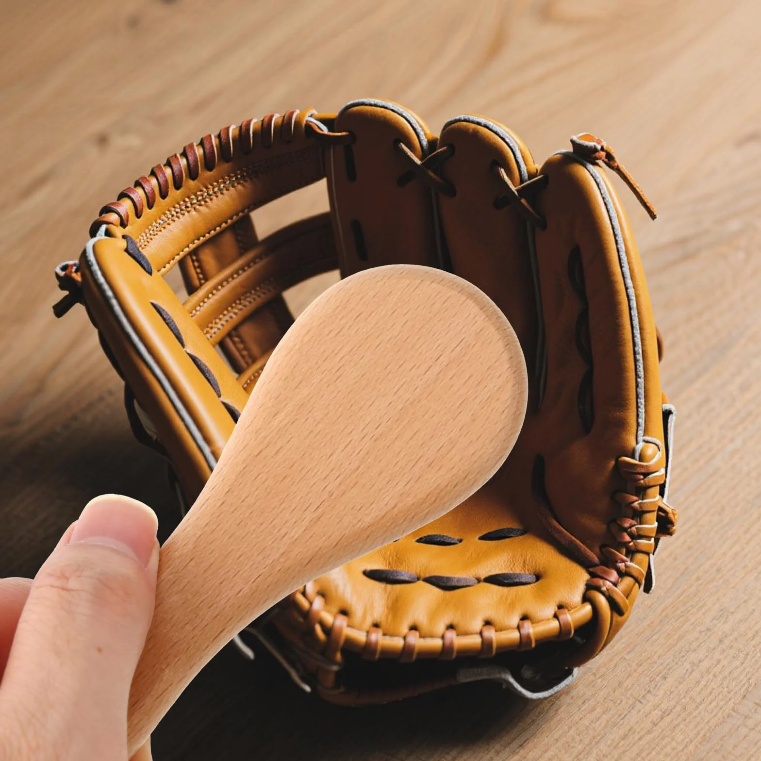 Cepillos Guantes Béisbol Cerdas Suaves Pelo de Caballo Blanco y Negro Accesorios Limpieza