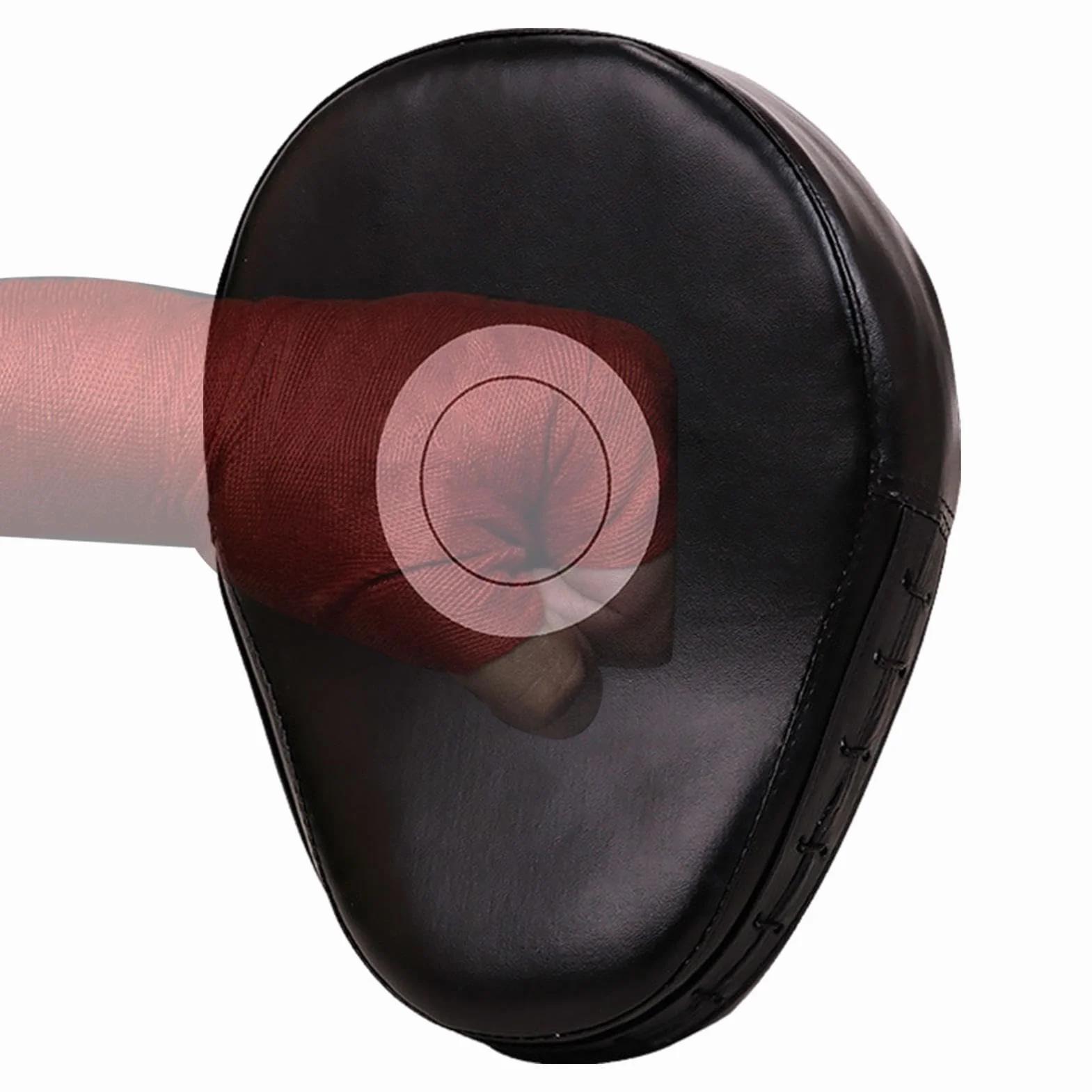 Manoplas de boxeo de cuero PU para adultos, almohadillas de MMA y entrenamiento