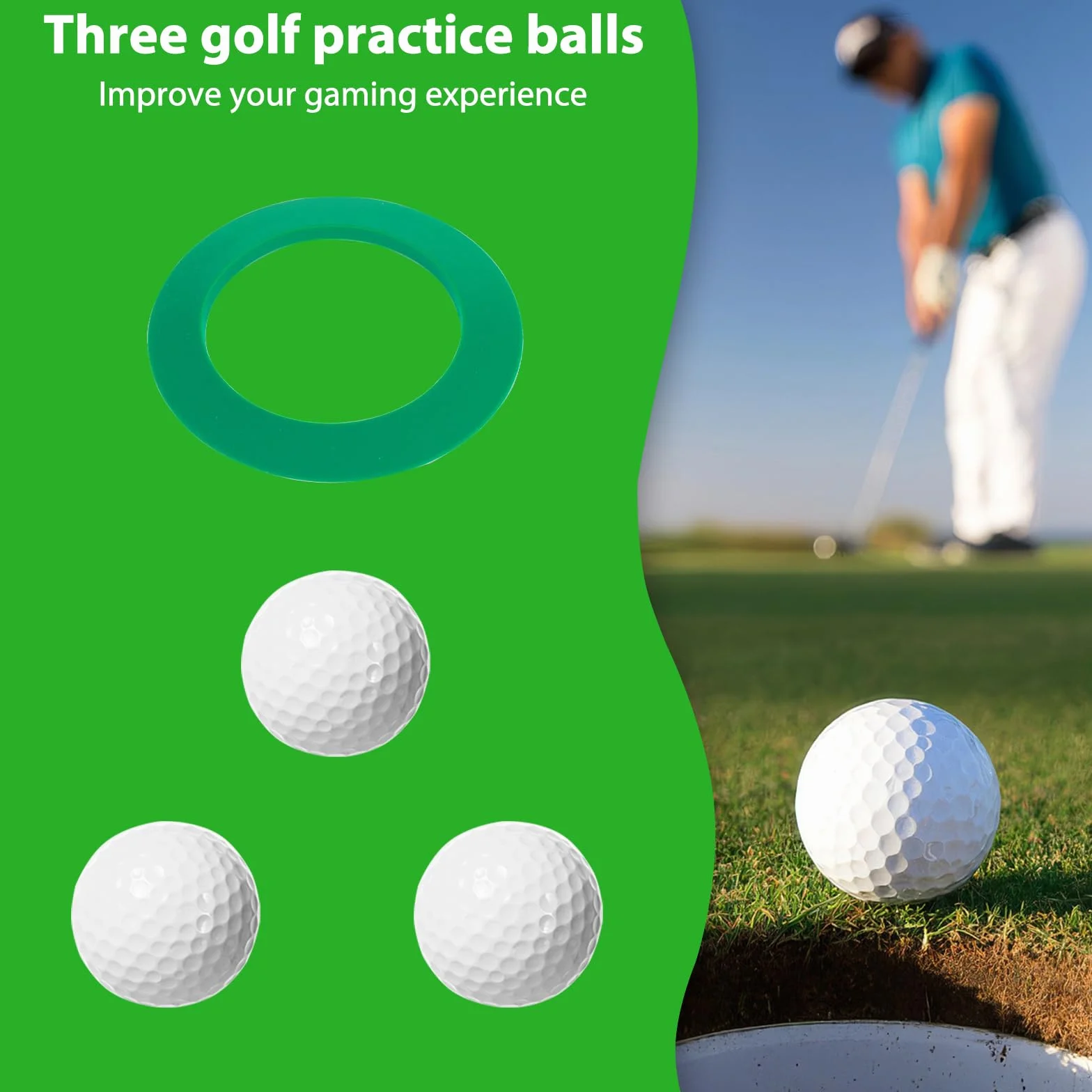 Juego de entrenamiento de swing de golf ajustable retráctil para interiores y exteriores regalo