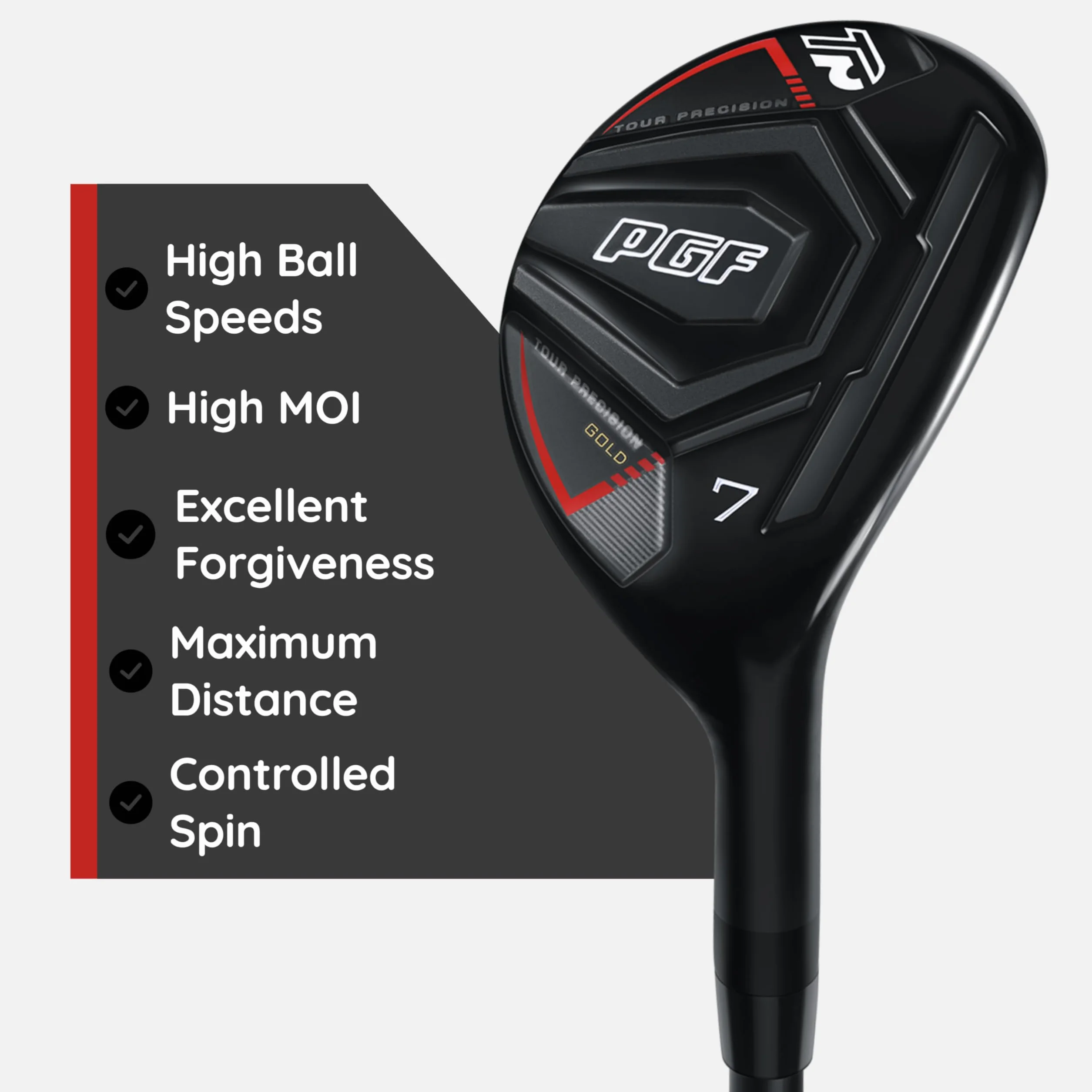 PGF Gold Tour Precision Hybrid Golf Club RH Reg