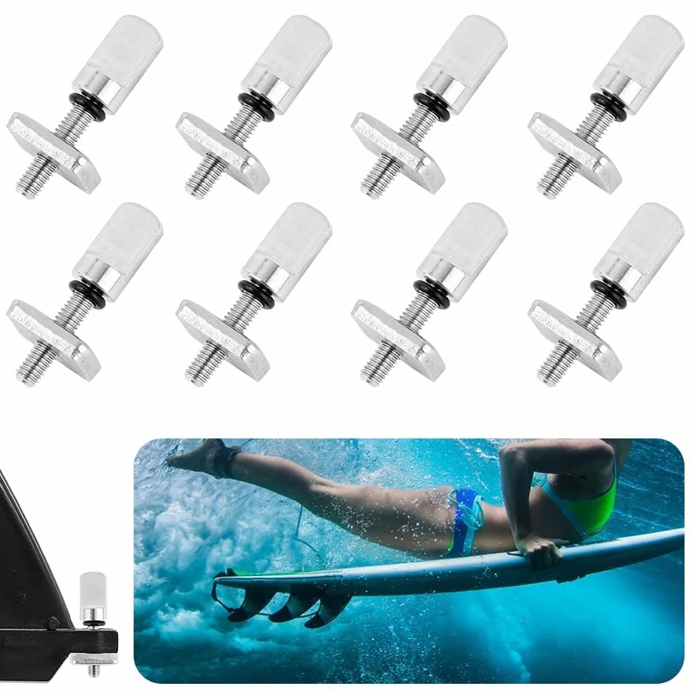 Tornillo de Tabla de Surf, 8PCS Acero Inoxidable para Aleta de Paddle Surf, Longboard
