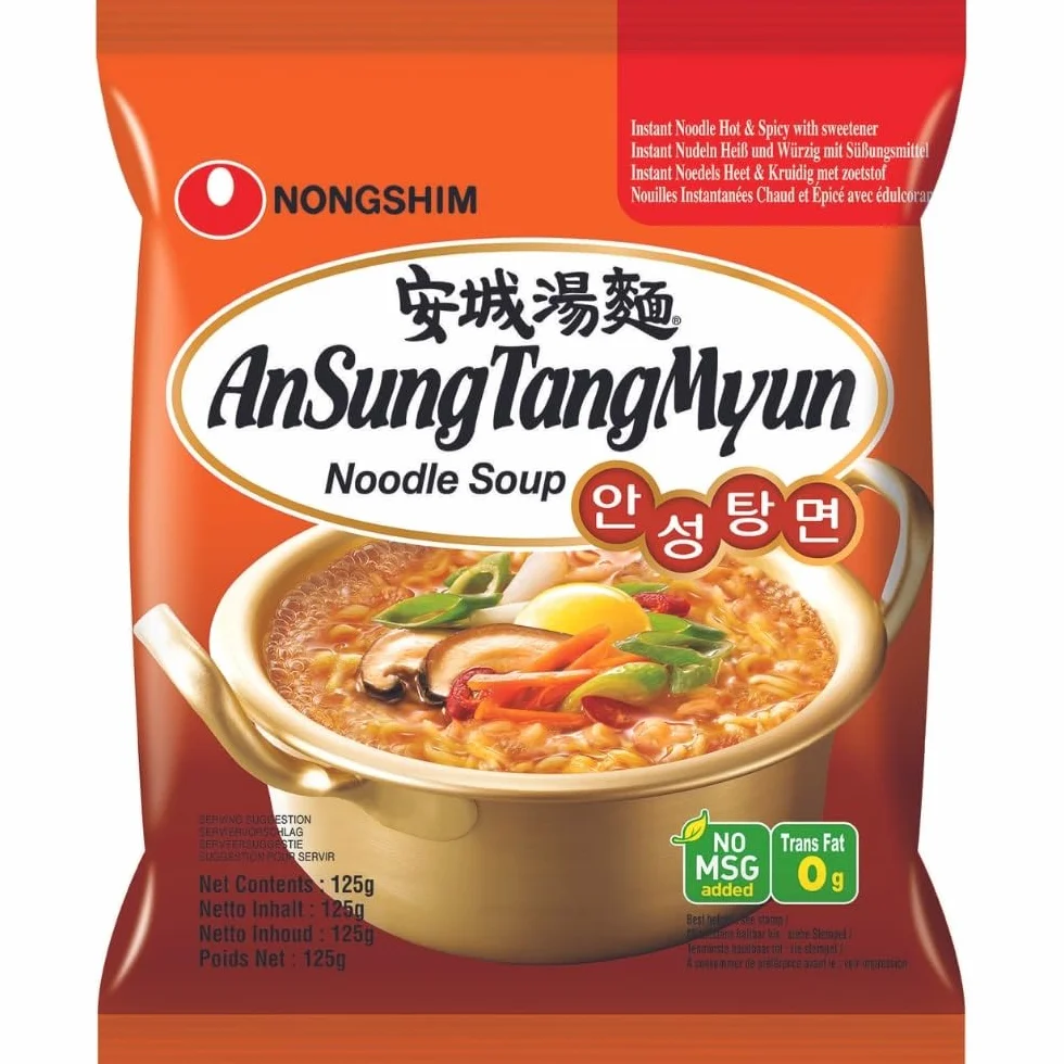 Nong Shim Fideos Instantáneos Ansungtang Con Carne Asada Y Miso 125 g