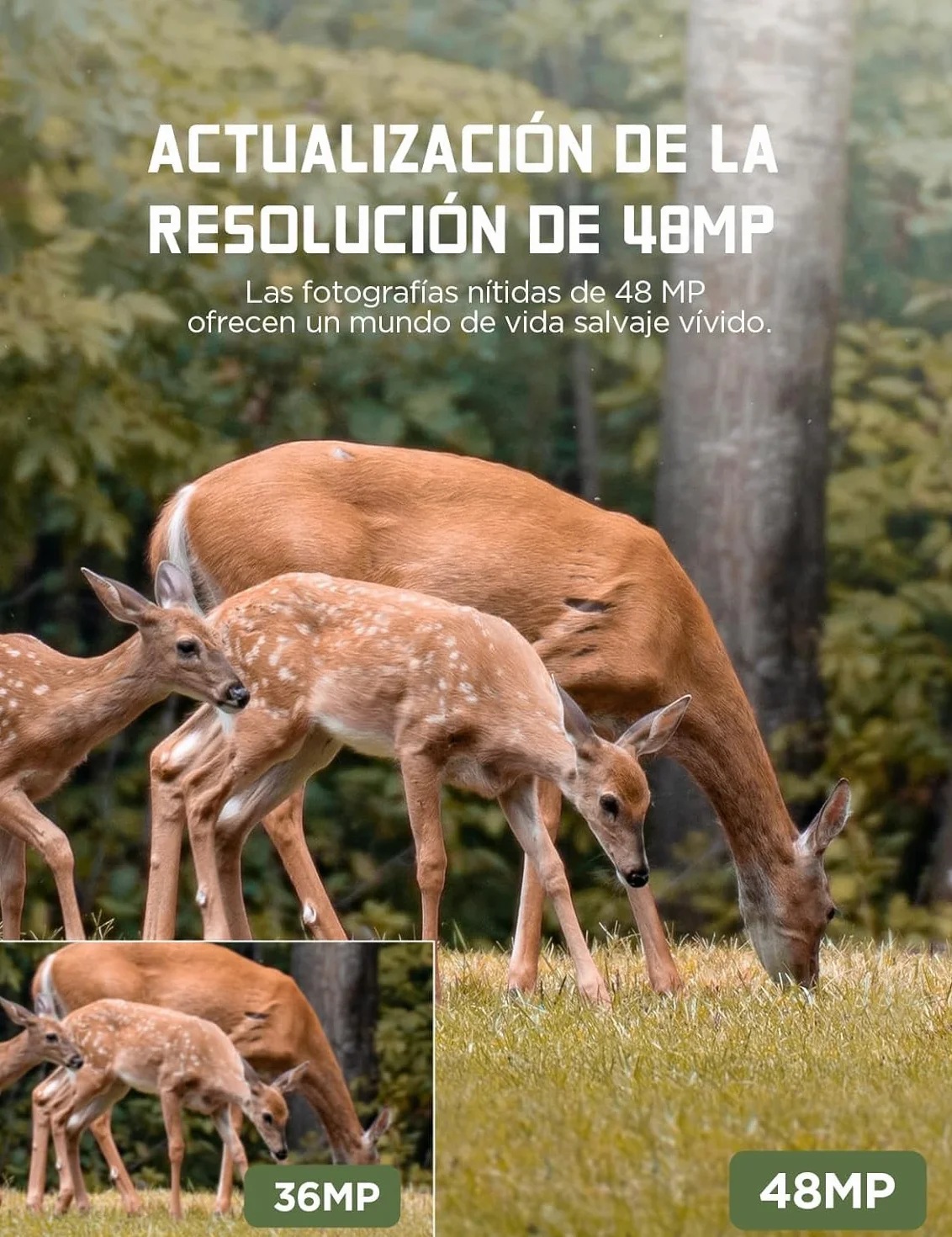 CEYOMUR Cámara de Caza 4K 30fps 48MP Visión Nocturna IP66