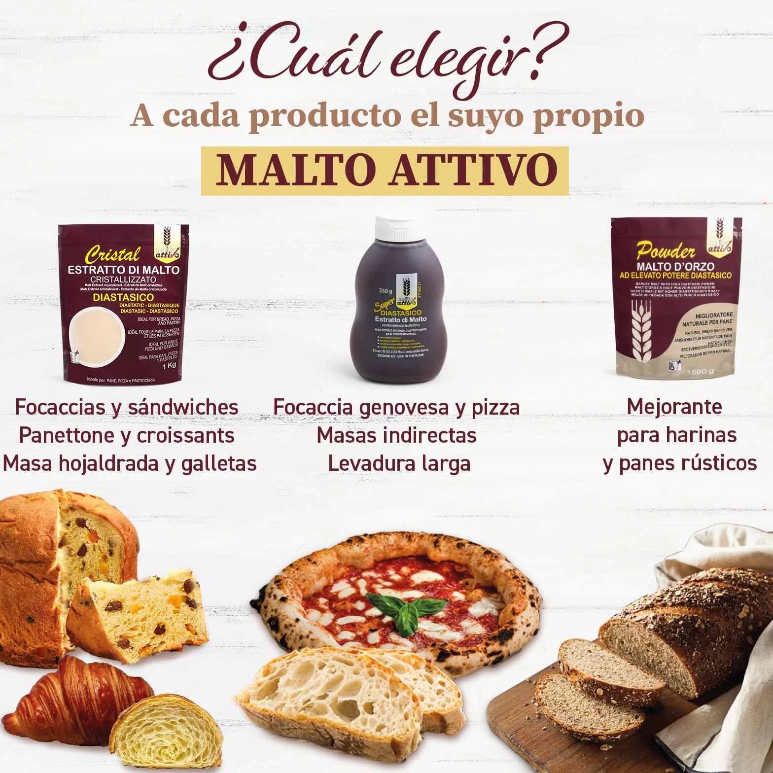 Malto Attivo Super Diastasico 1400g, Extracto de Malta de Elevado Poder Diastásico, Malta de Cebada y Maíz para Panificación