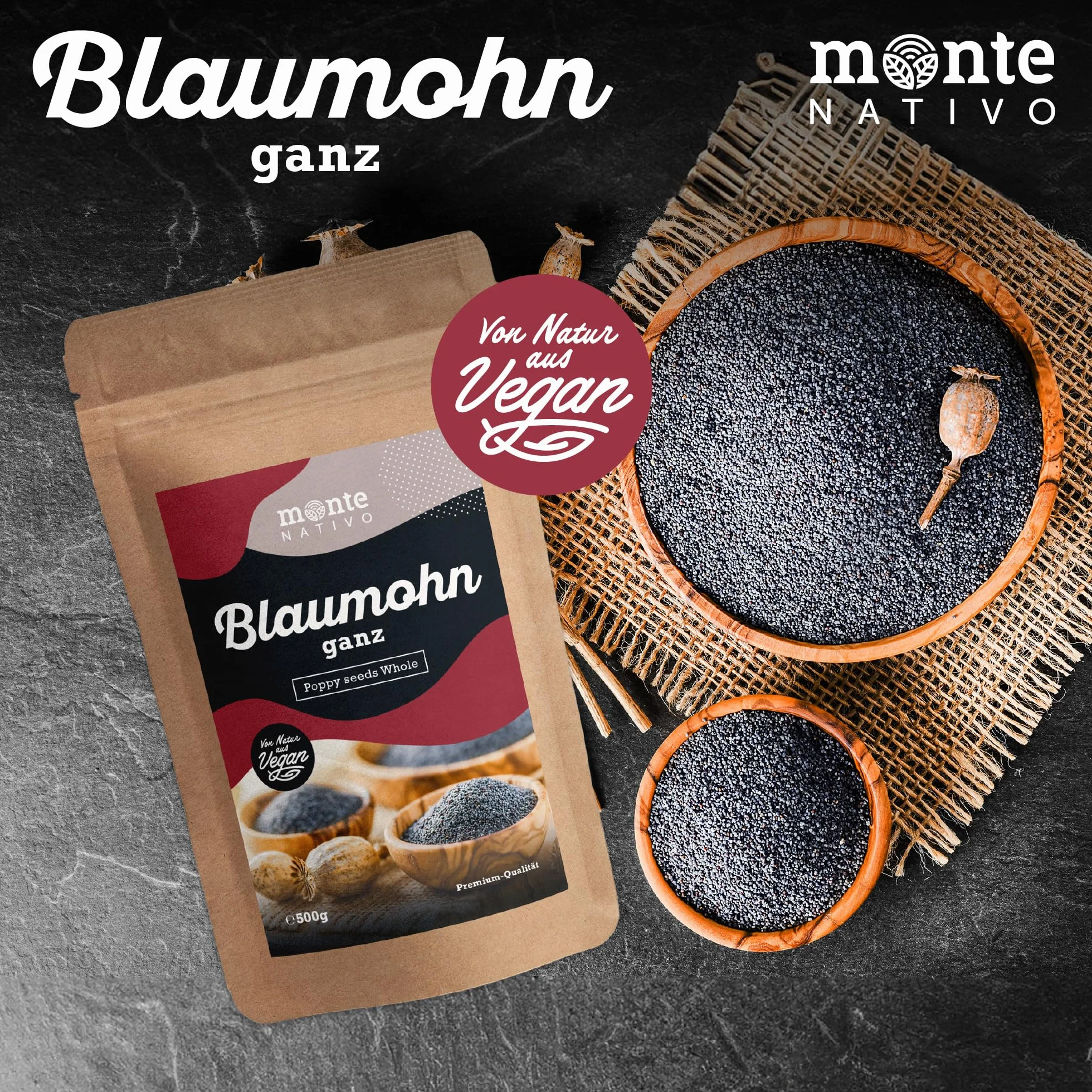 Semillas de Amapola Monte Nativo (500g) - Poppy Seeds para Cocinar