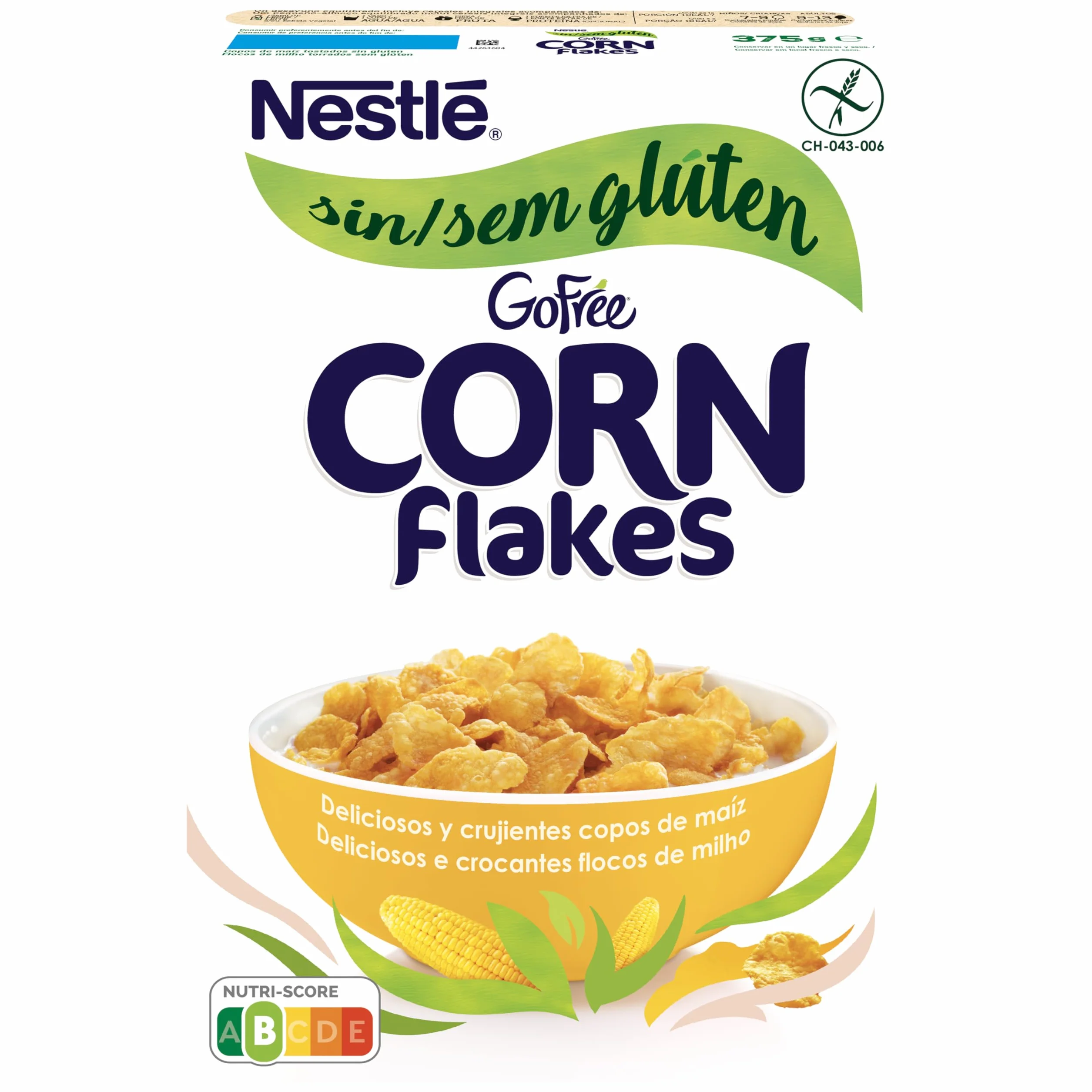 Cereales Nestlé Go Free - 1 paquete de 375 g