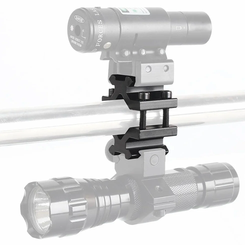 ACEXIER Tactical Universal 20mm Picatinny Weaver Barrel Ring Mount Adapter for Rifle Scope Flashlight
