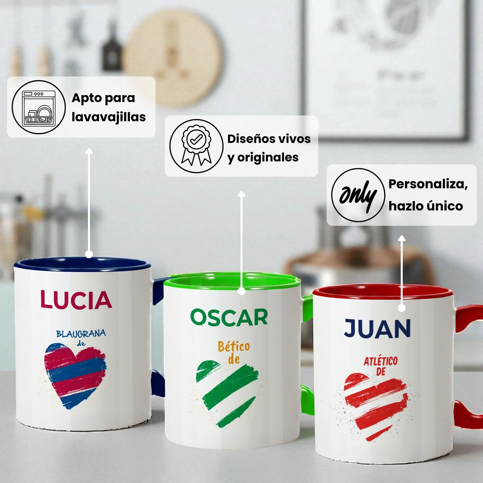 Taza Zaragoza Personalizada Cerámica 330ml Fútbol LolaPix