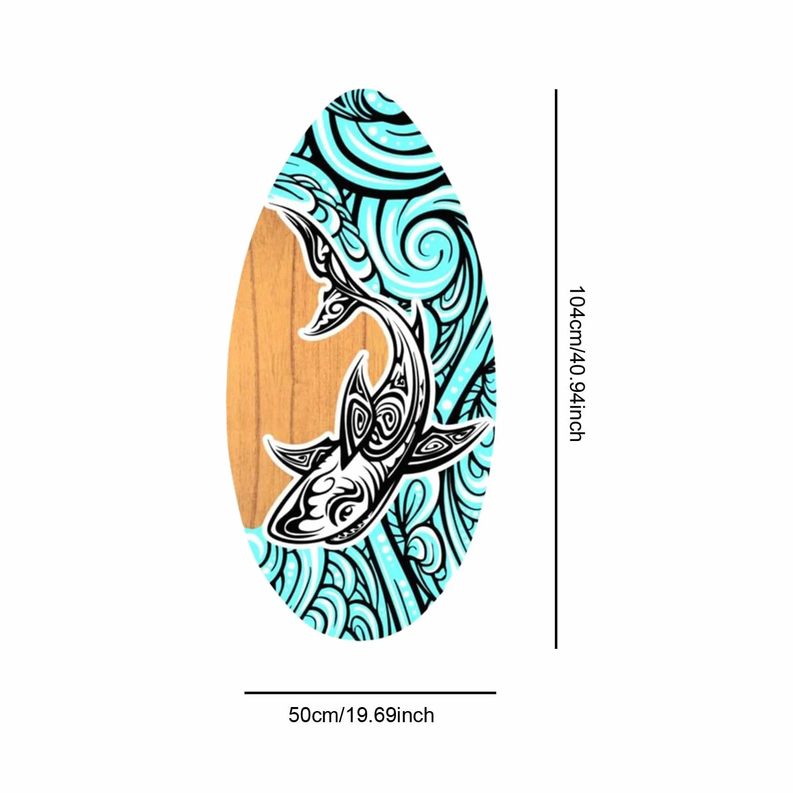 Oshhni Skimboard 41 Pulgadas Tabla de Deportes Acuáticos para Hombres Mujeres