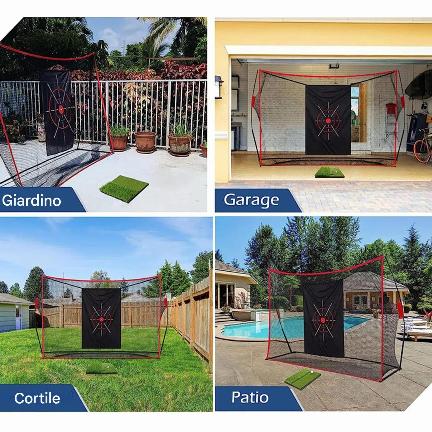 Alfombrilla Portátil De Tela Oxford Para Golf, Entrenador De Golf Al Aire Libre, Alfombrilla De Golpear