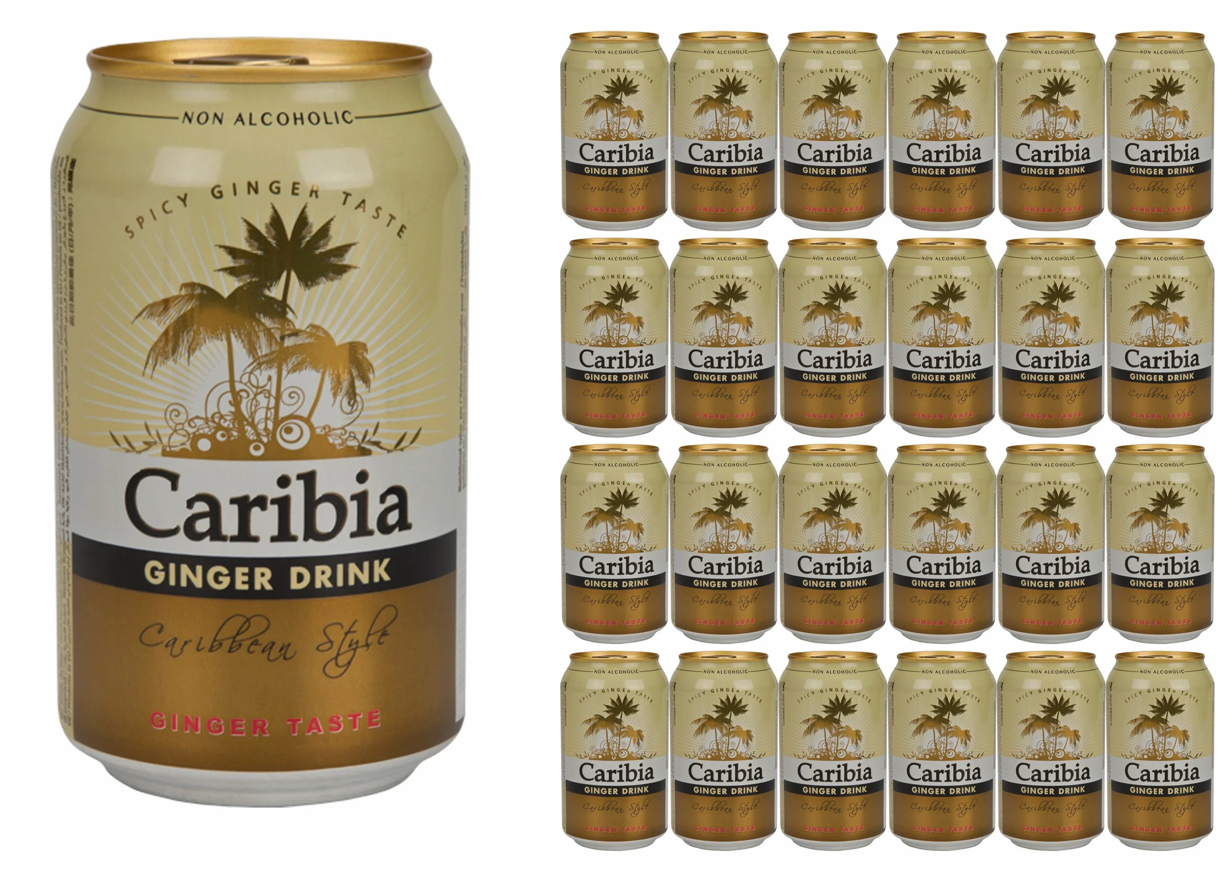 BEBIDA DE JENGIBRE 33CL. "CARIBIA GINGER BEER" 24u.