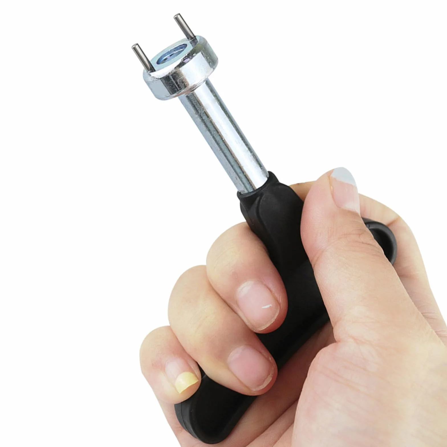 Llave de pinchos para zapatos de golf, removedor de picos de dos pines, herramienta universal de repuesto