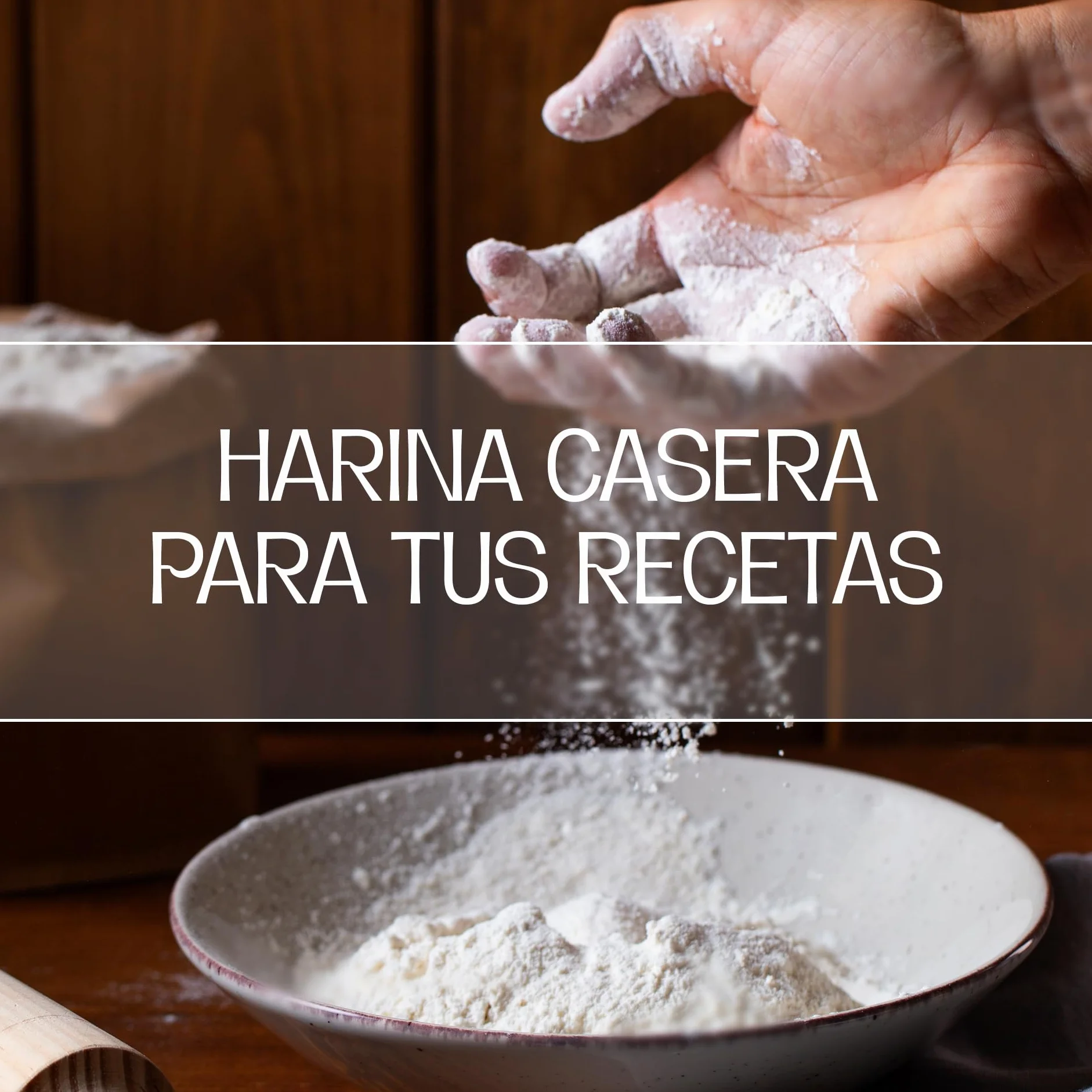 Harina de esta Casa | Harina De Trigo Suave 1 Kg | Con Todo el Germen del Trigo | Ideal para Bizcochos y Galletas | Absorción de Agua Baja |Mezclable con Harina de Fuerza para Masas de Pizzas