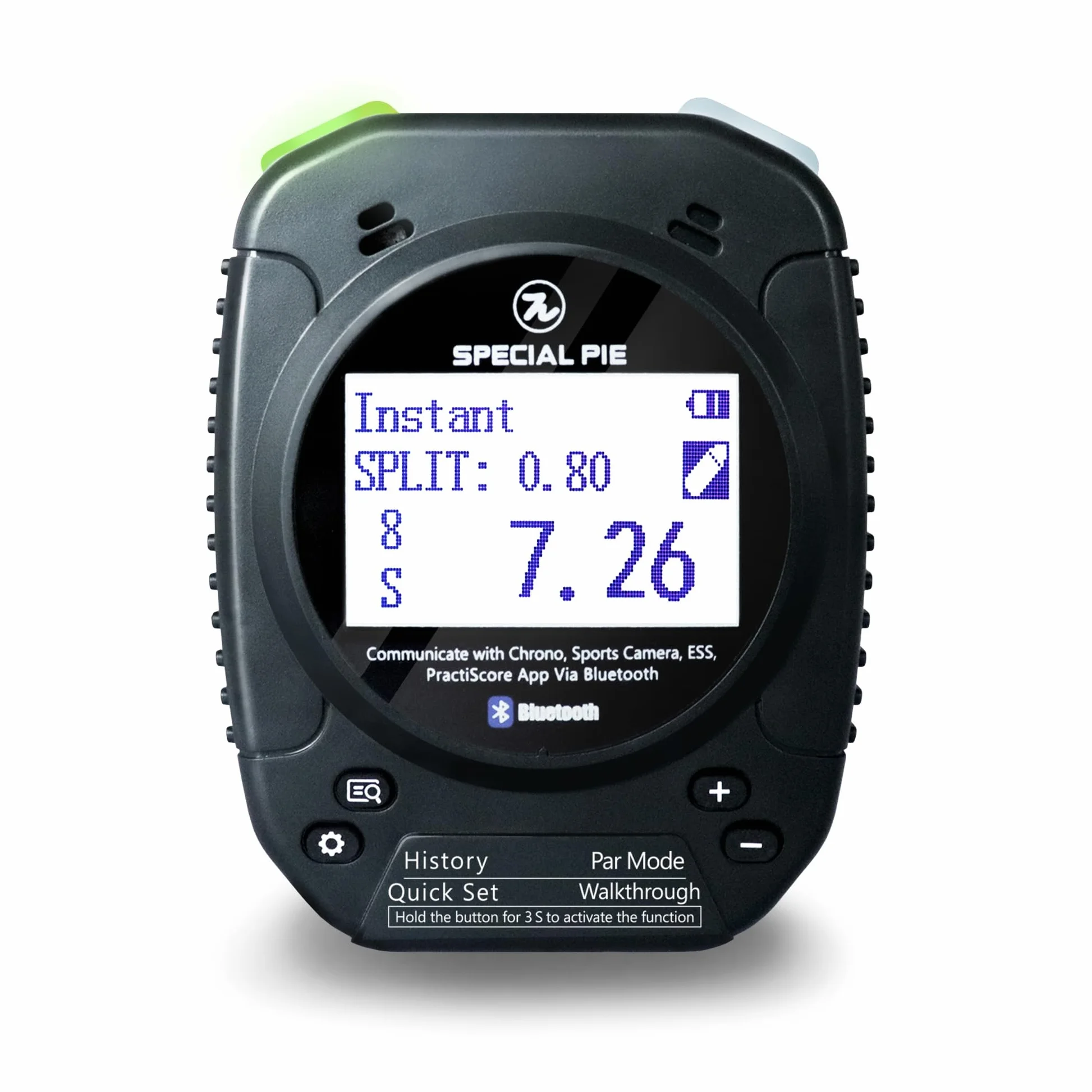 Shot Timer de Tiro – Shooting Timer para Entrenamiento y Competición, Compatible con USPSA, IPSC, IDPA, Steel Challenge, PRS & CAS (Negro)