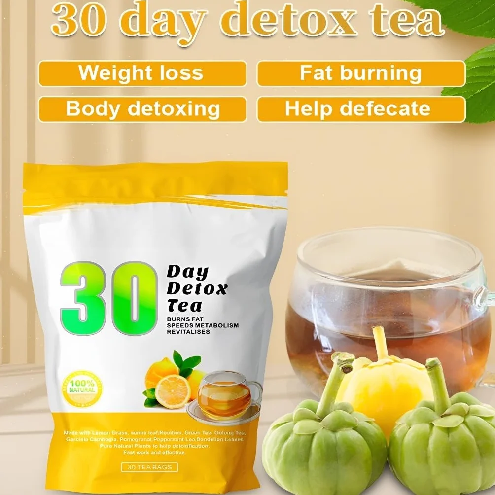Té De Frutas Desintoxicante, Adelgazante Y Quemagrasas Con Sabor A Limón For 30 Días De Pérdida De Peso - 3 G X 30 Bolsitas(3PCS)