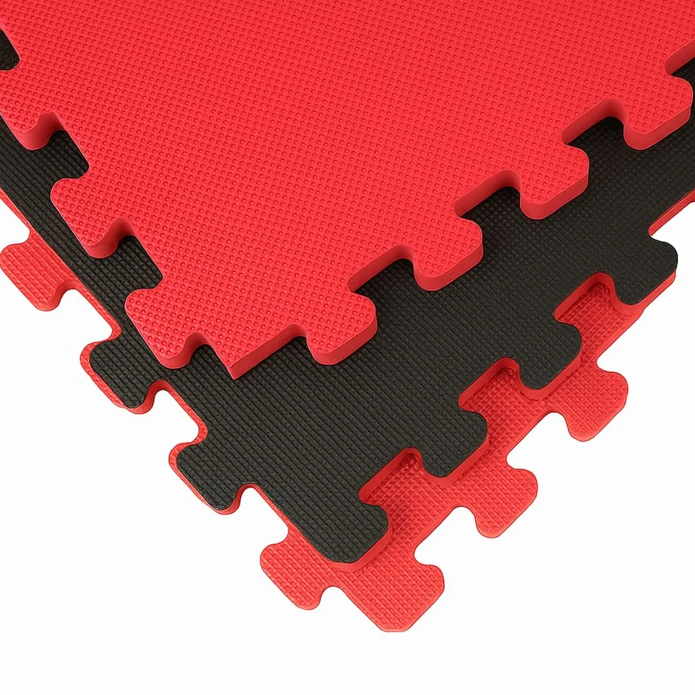 Viok Sport Suelo Tatami EVA Alta Densidad 20 mm Antideslizante Rojo y Negro