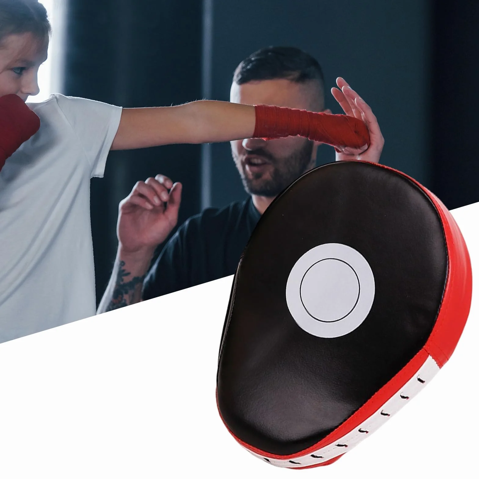Almohadillas de Boxeo Curvo para Entrenamiento de Artes Marciales Muay Thai Kickboxing