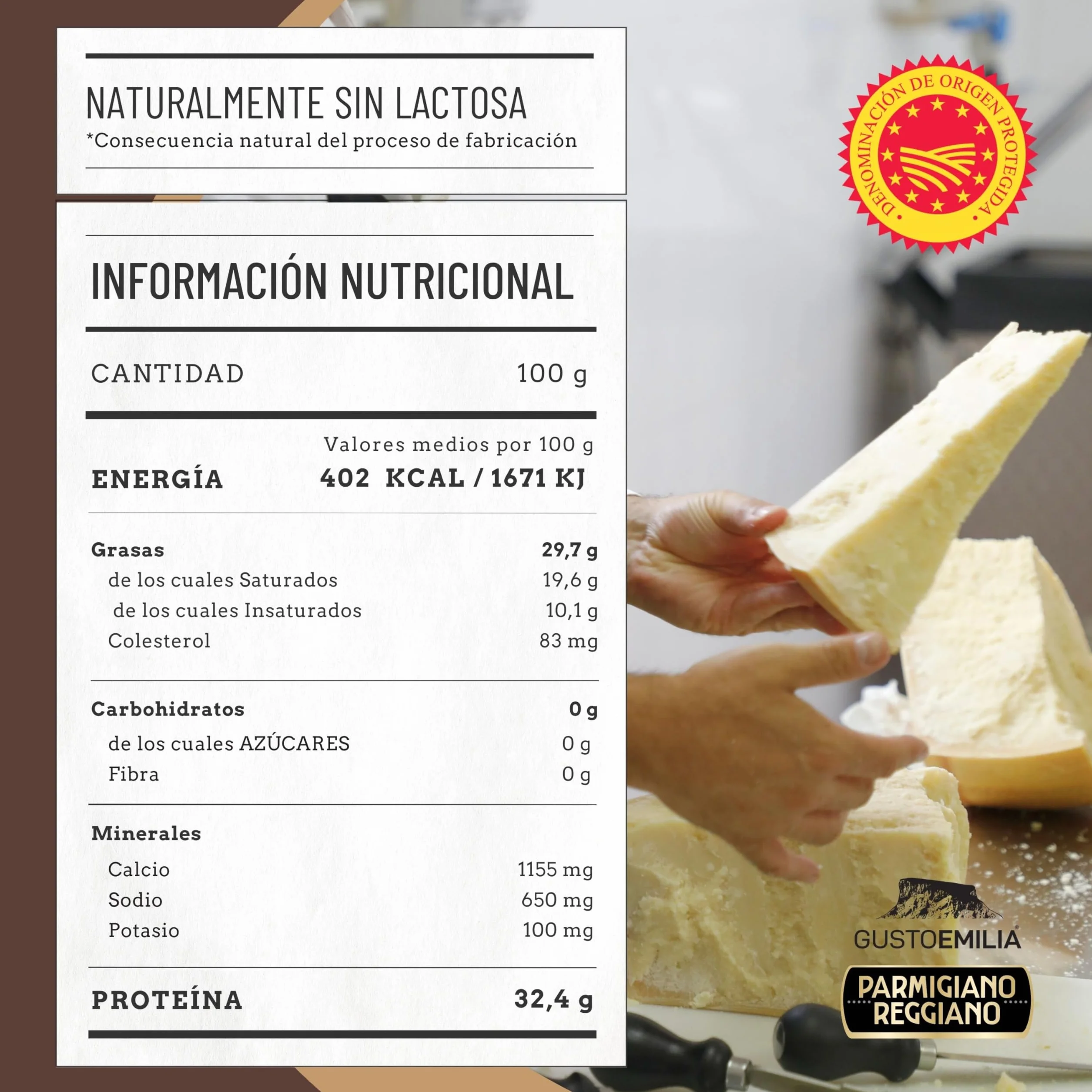 Parmigiano Reggiano 48 Meses de Maduración 1 kg