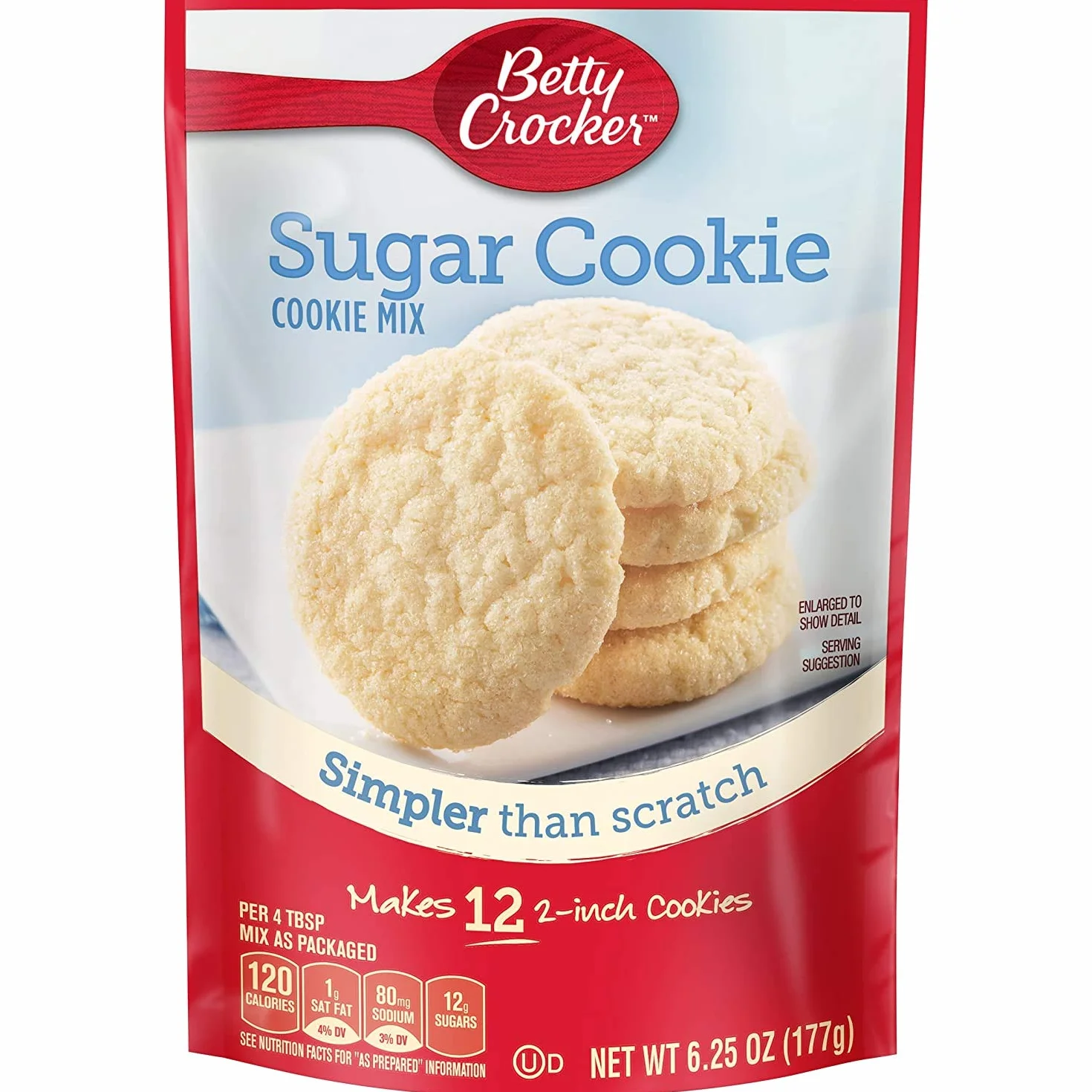 Betty Crocker Snack Size Sugar Cookie Cookie Mix - 6.25 Oz Each (Pack of 3)