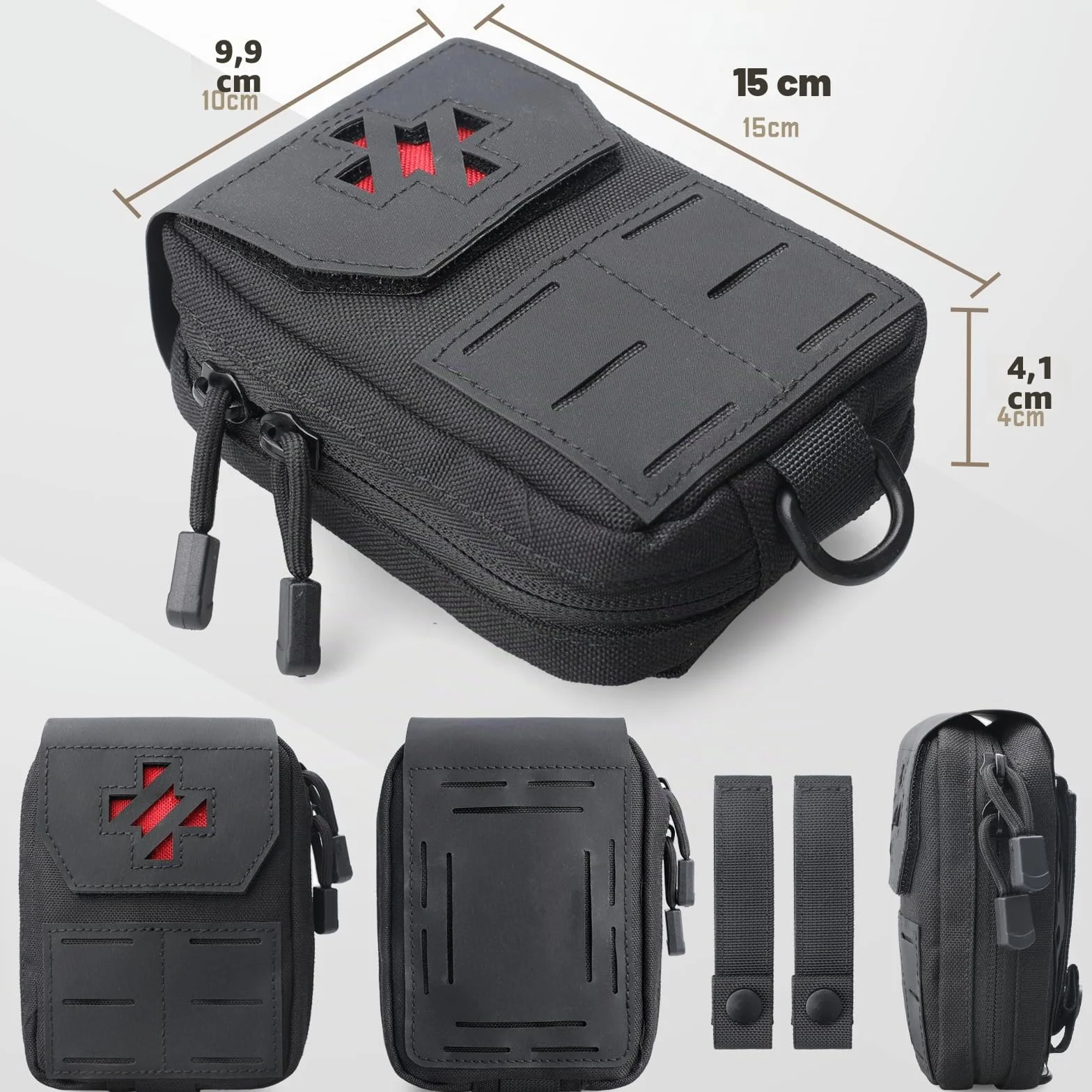 WYNEX Molle IFAK Bolsa de primeros auxilios táctico trauma médico cinturón EMT emergencia portátil