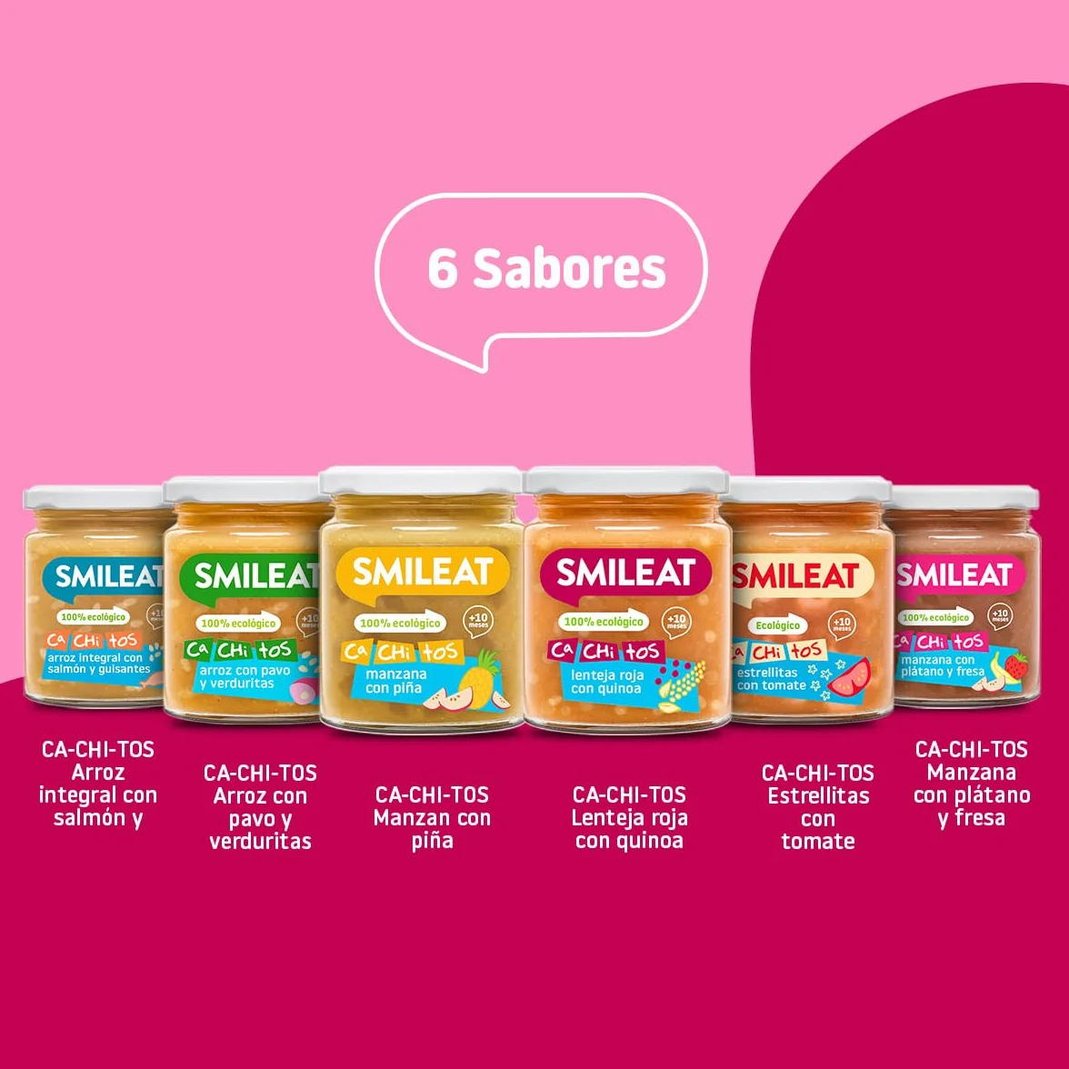 Smileat Tarritos de Lenteja Roja con Quinoa Ecológico Sin Azúcar Añadido Pack 4 x 230g 920g