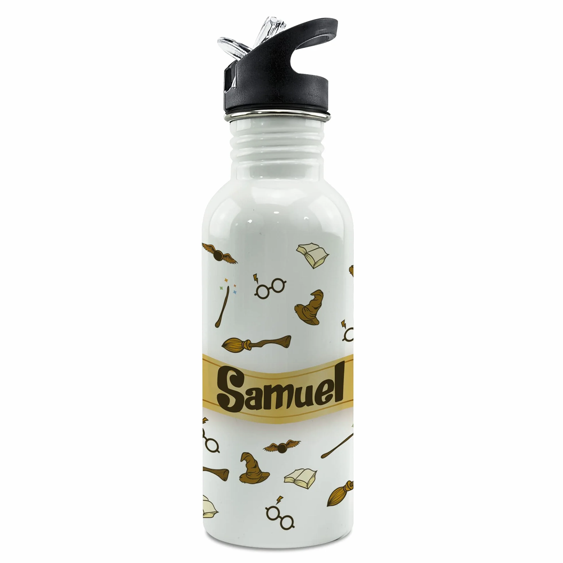 Botella personalizada acero inoxidable 600ml MAGO Straw Stop