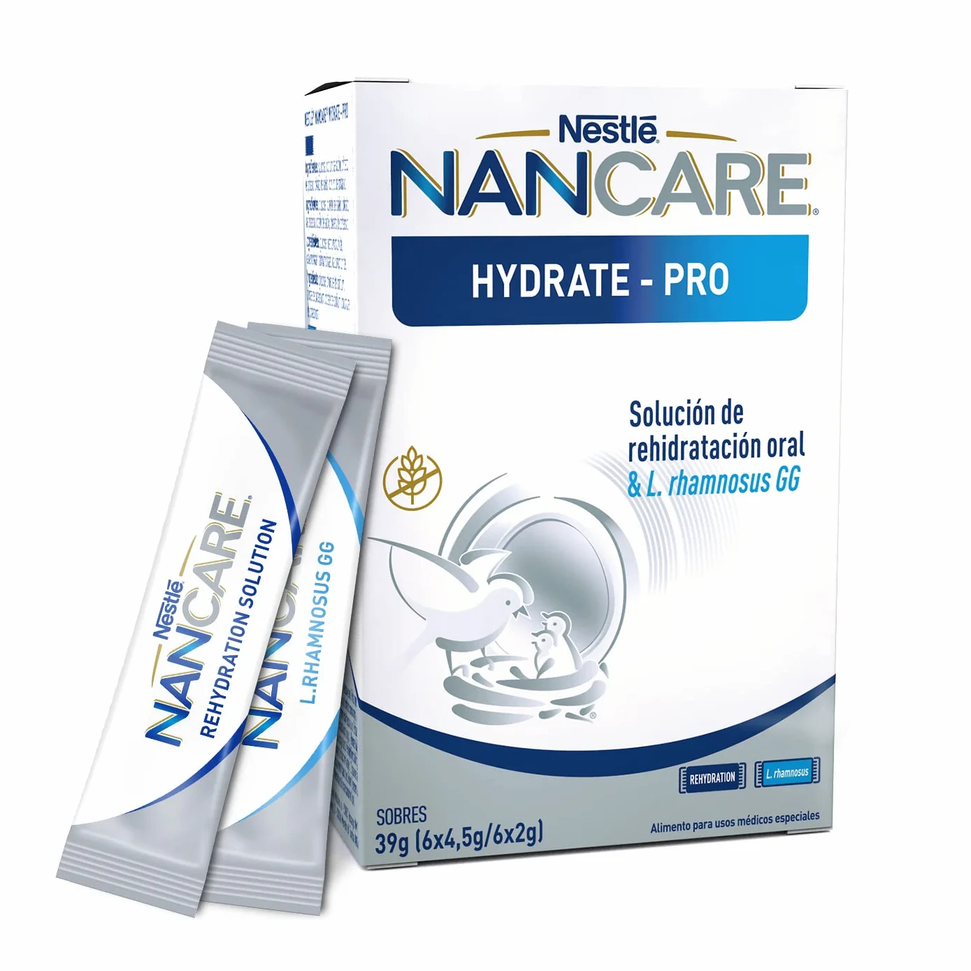 Nestlé NANCARE HYDRATE-PRO - Polvo 6(4,5g+2g) - Complemento infantil