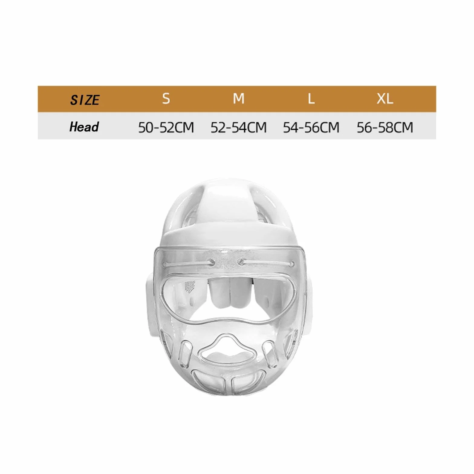 Perfeclan Casco de Boxeo para Deportes de Lucha Taekwondo MMA Máscara Facial Transpirable Protección de Cabeza