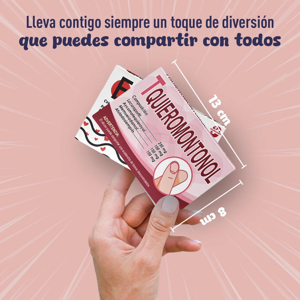 LINFORMAL Pack 2 Cajas PHARMACOÑA | ENAMORADOL+ TEQUIEROMONTONOL Regalos Originales San Valentin para Parejas | Detalle con Humor para Hombre o Mujer, enamorados o novios