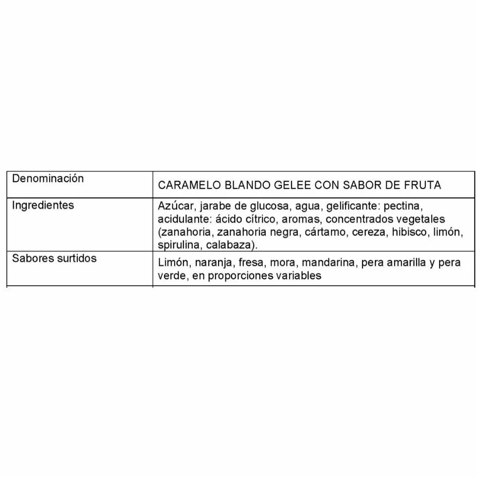 Fida Auténtica Fruta Italiana-Sabores Surtidos, Caja De 3 Kilos Y 15 Bolsitas De Plástico Para Su Reenvasado