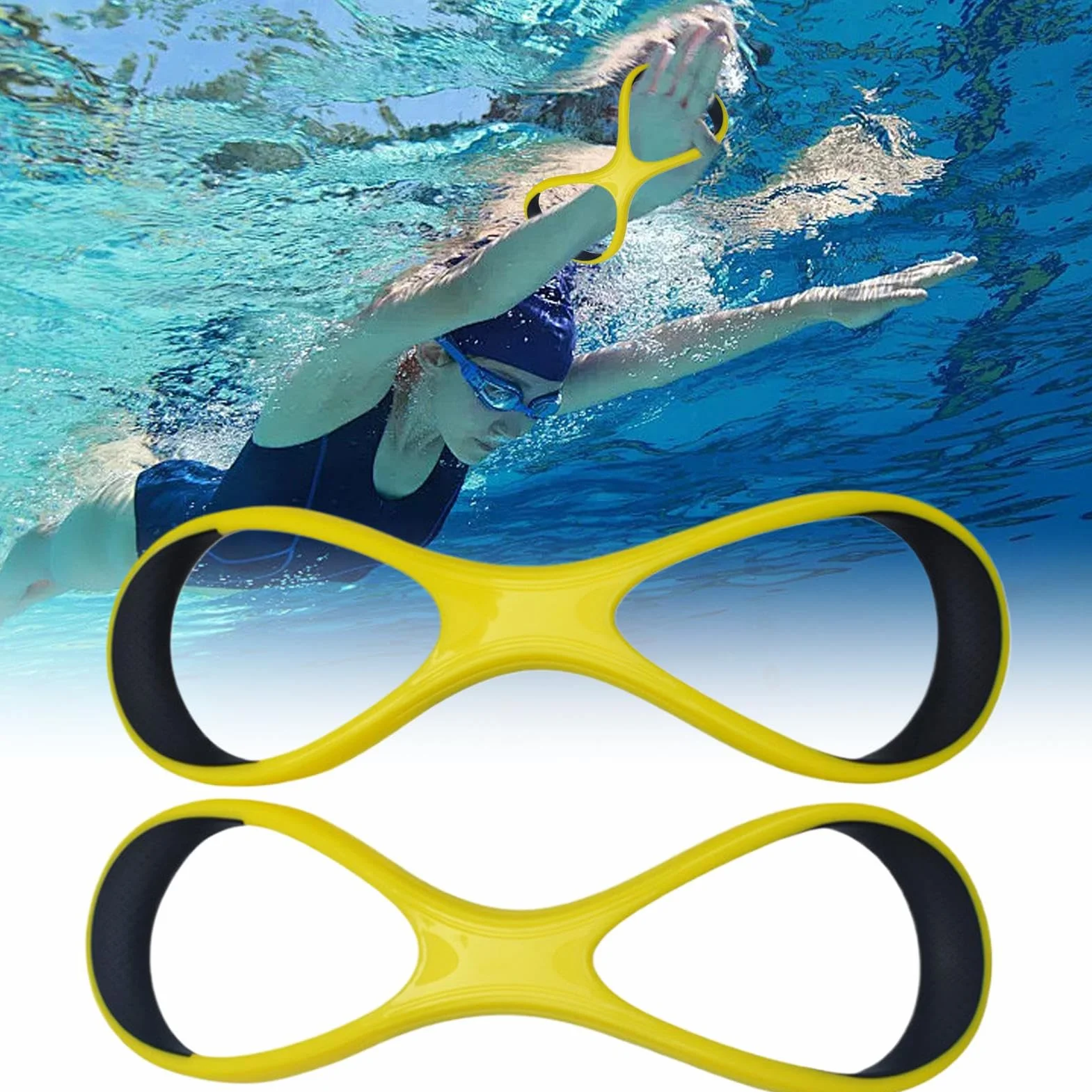 Guante de malla de natación correctiva de codo alto para entrenamiento de estilo libre