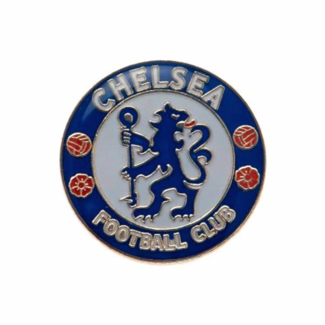 Chelsea FC Official Metal Pin Badge Crest Blue White Logo Emblem