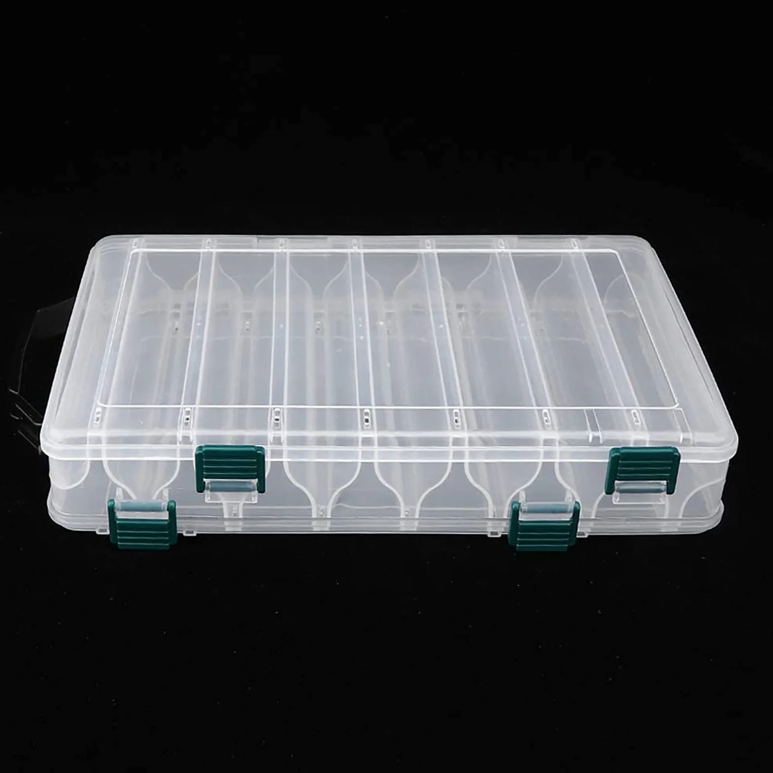 Cajas de Pesca Doble Cara Compartimentos 27x18x4.7cm Organizadora Accesorios