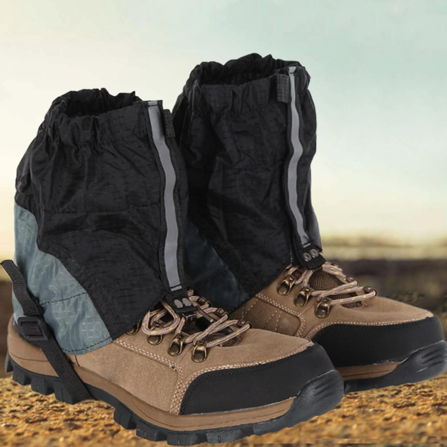 Polainas para Senderismo - Cubrezapatos para Raquetas de Nieve Transpirable Ajustable para Trekking