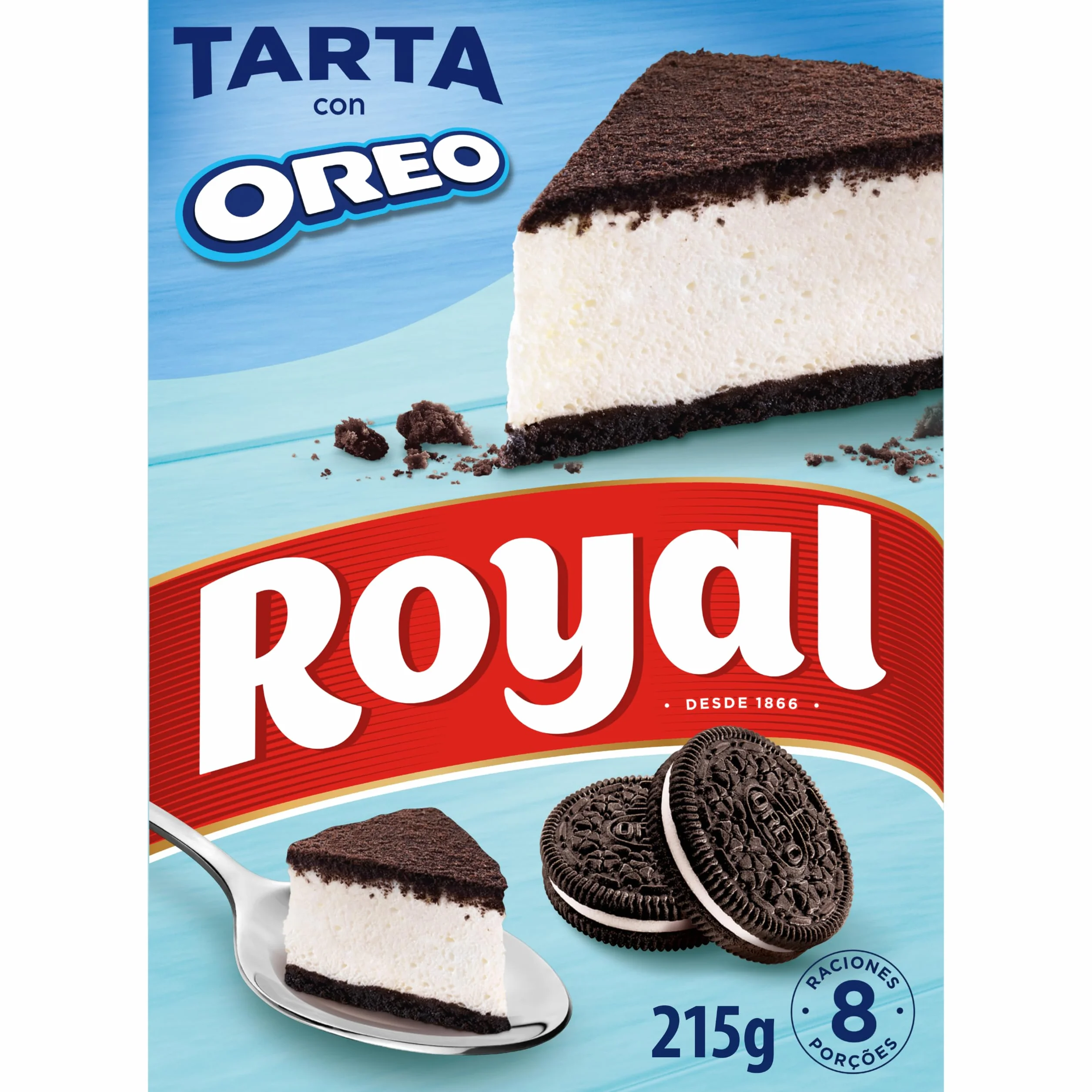 Royal Tarta de Oreo, Sin Horno 8 Raciones, Pack 215 g