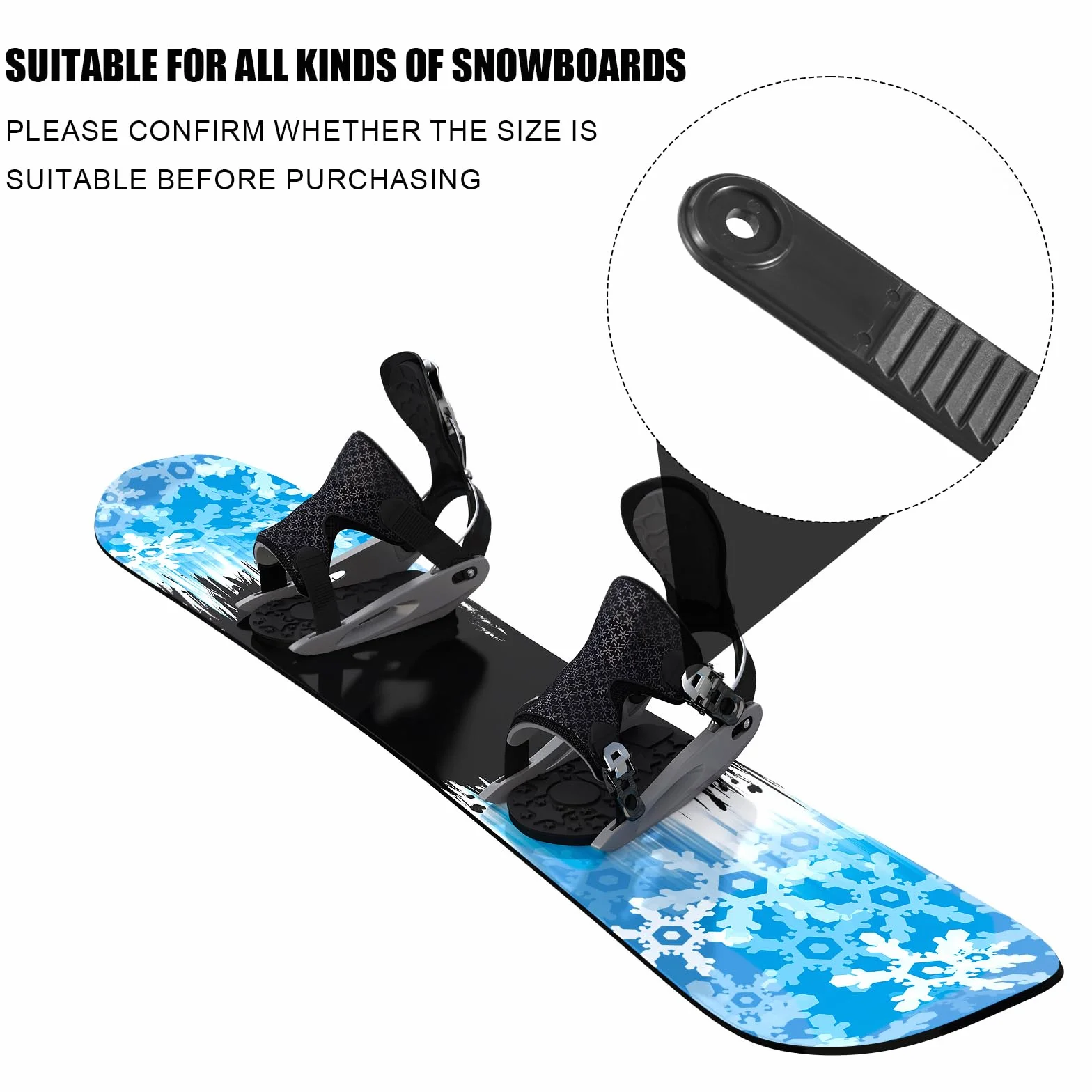 Gosknor 6 correas de tobillo elásticas repuesto tabla snowboard