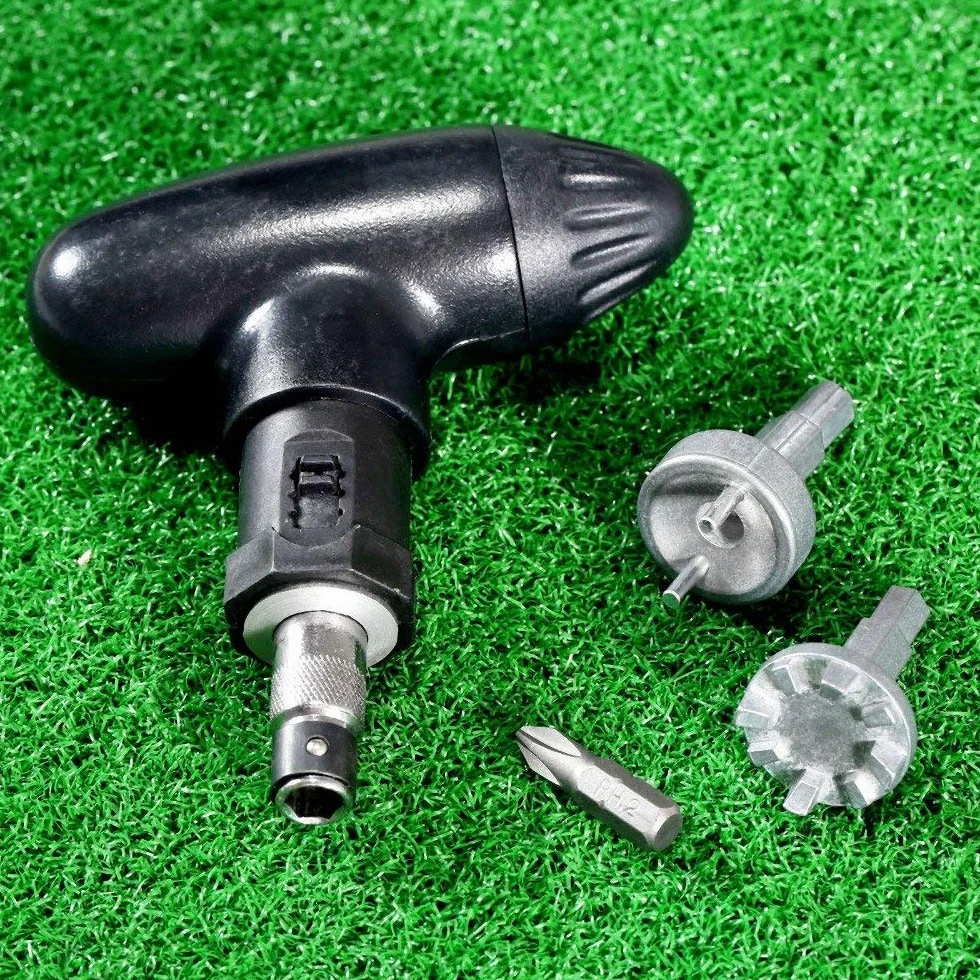 Golf Spike Remover Llave de Acero Inoxidable Herramienta de Carraca