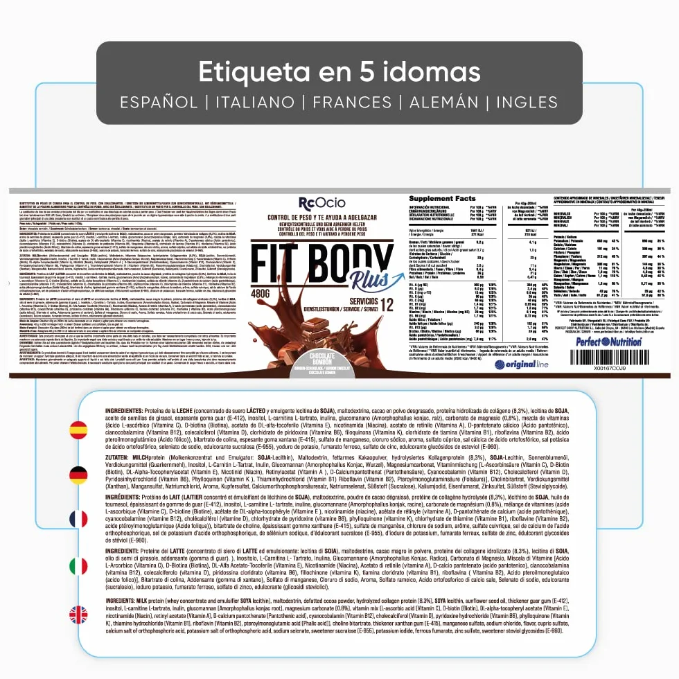 Batido Sustitutivo de Comida Pack con Vaso mezclado | Sustituto Alimenticio Dietetico alto en Proteinas | Ayuda para perder Peso | Chocolate - Vainilla - Fresa | (480GR, Chocolate)