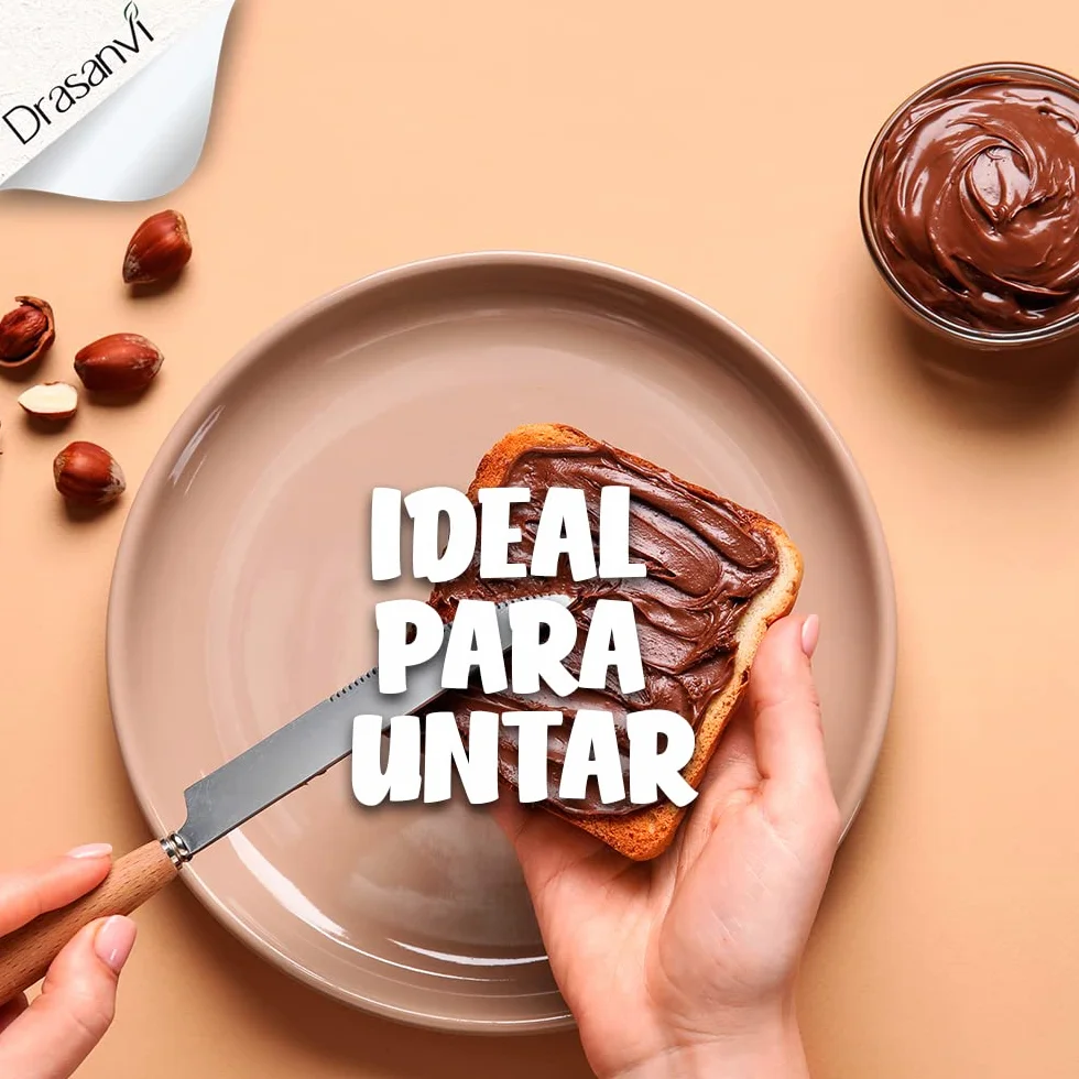 ECOSANA CREMA DE CACAO Y AVELLANAS CERTIFICADO BIO by DRASANVI - Ingredientes de procedencia ecológica - SIN aceite de palma - VEGANO - SIN GLUTEN - 200g