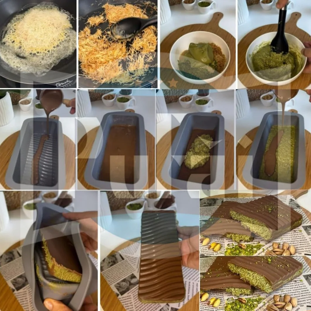 HASTEL Kadaifi Kataifi 400g para Chocolate Dubai con Crema de Pistacho 250g