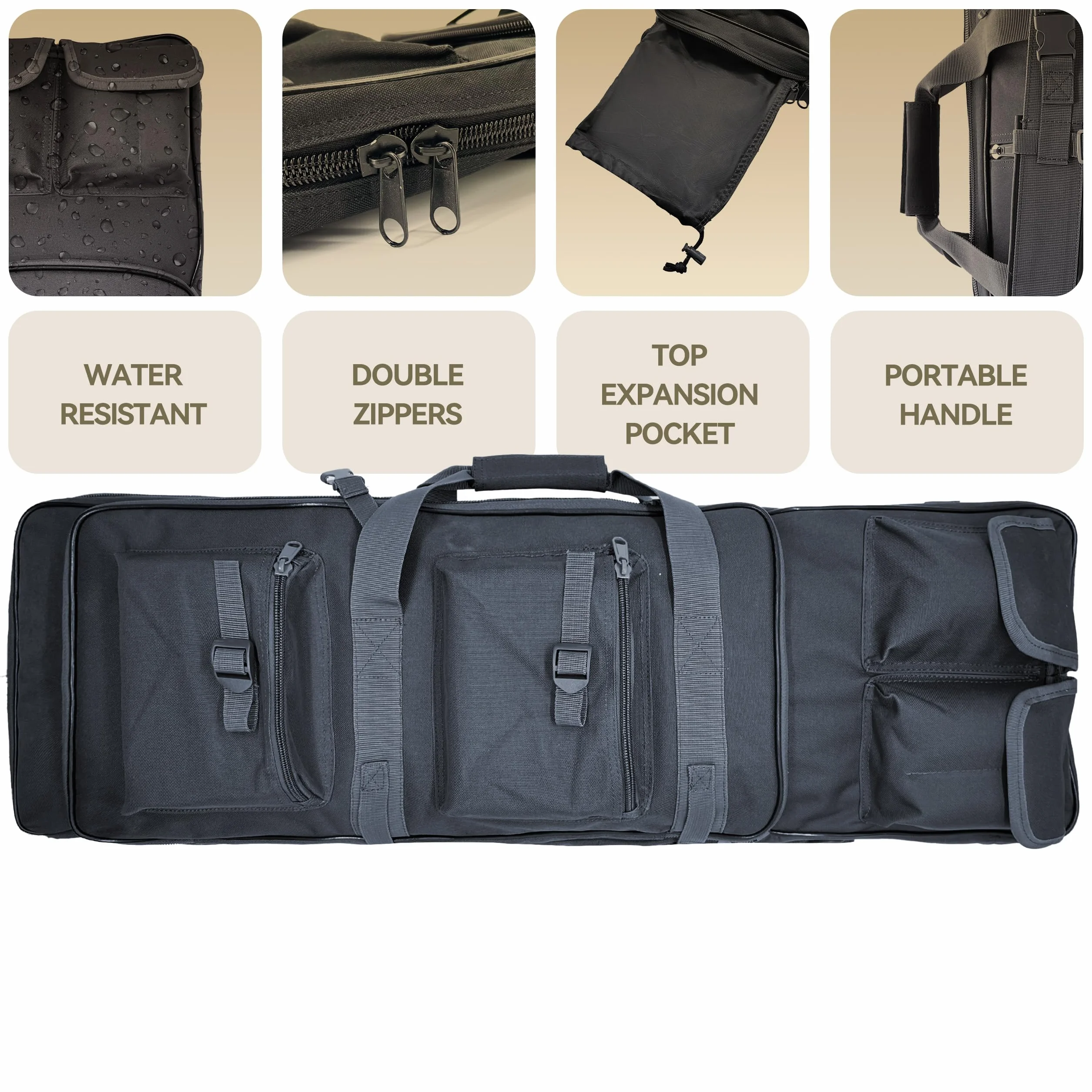 Funda Escopeta Acolchada 120 cm 100 cm 85 cm Mochila Táctica Caza