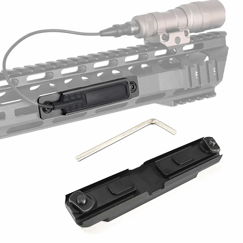 HWZ Sistema de control de luz táctil para Mlok Keymod CNC panel bolsillo M300 M600 linterna interruptor ranura