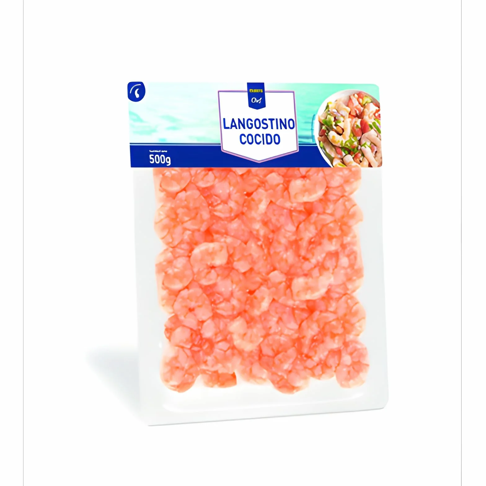 Langostino Cocido Chef – Frescura y Sabor Listos para Disfrutar (Producto Refrigerado) 500g. (1 PAQUETE)