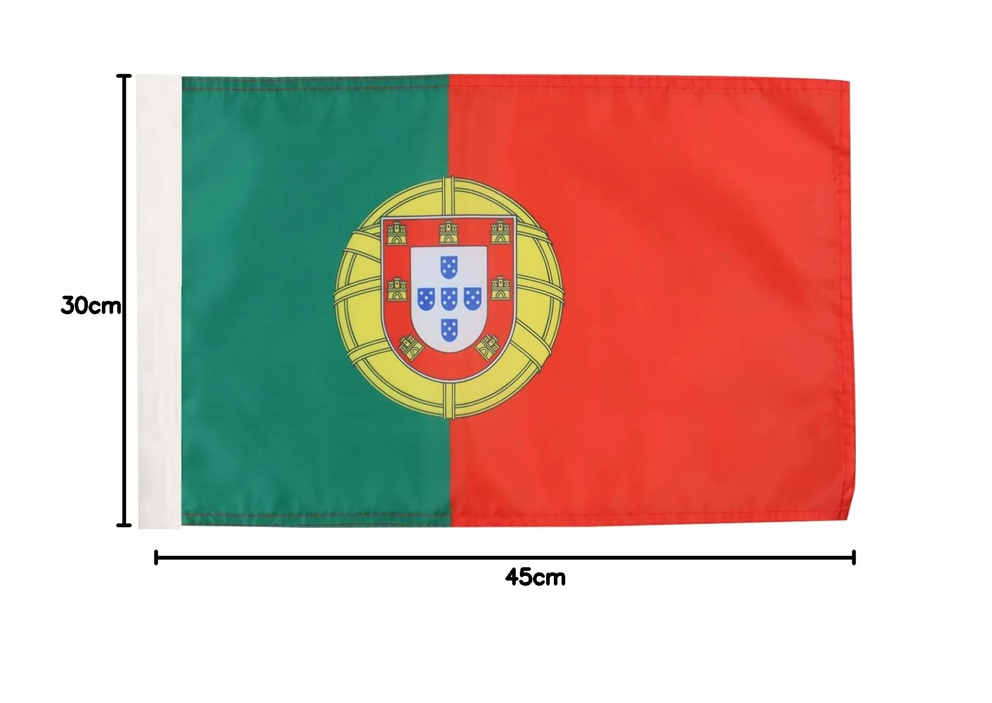 AZ FLAG Bandera de Portugal 45x30cm - Banderina Portuguesa
