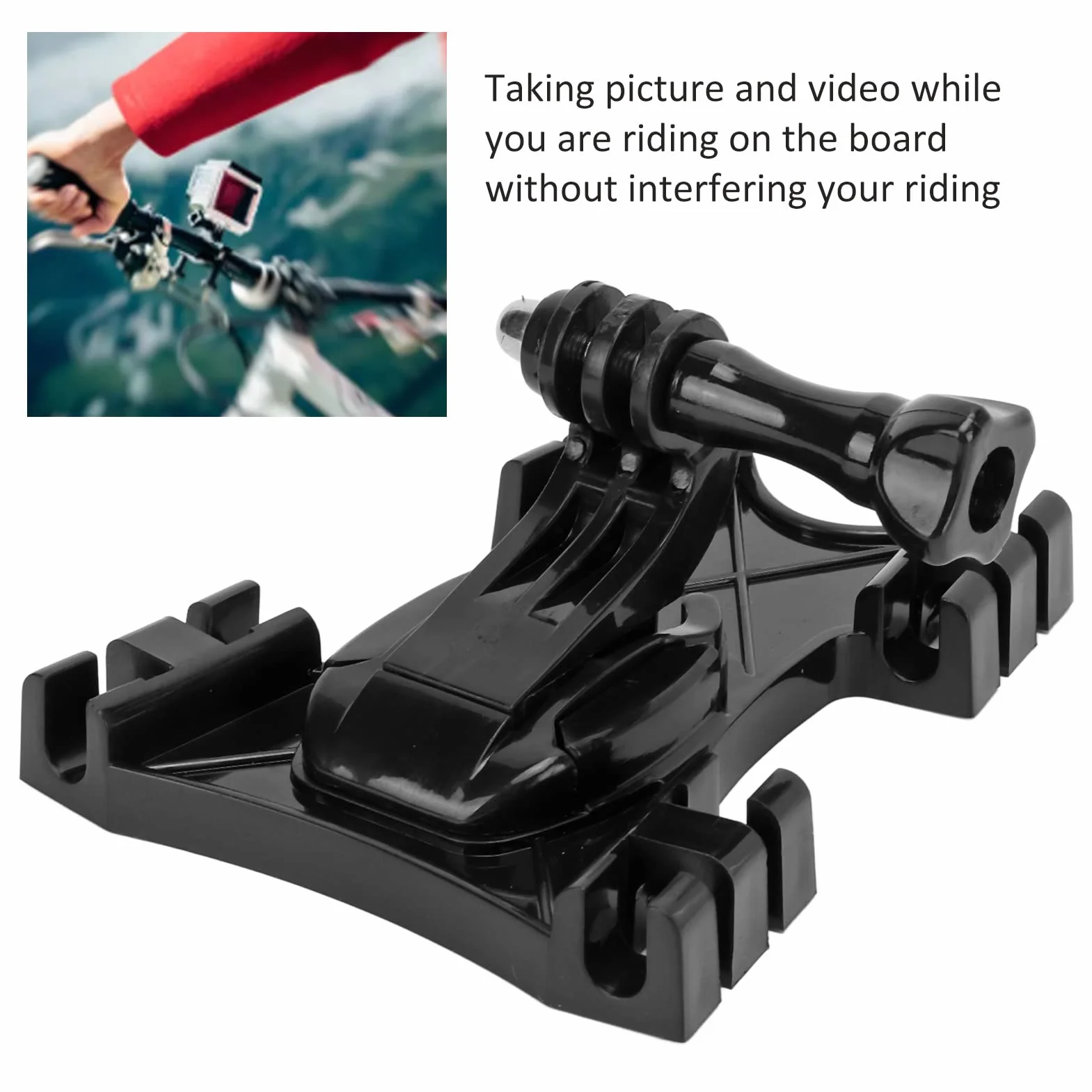 Agatige Kitesurf Kite Line Mount J Hook Buckle 360 Grados Rotación Adaptador Soporte de línea con 2 Ganchos para Hero 10 9 8 7 6 5